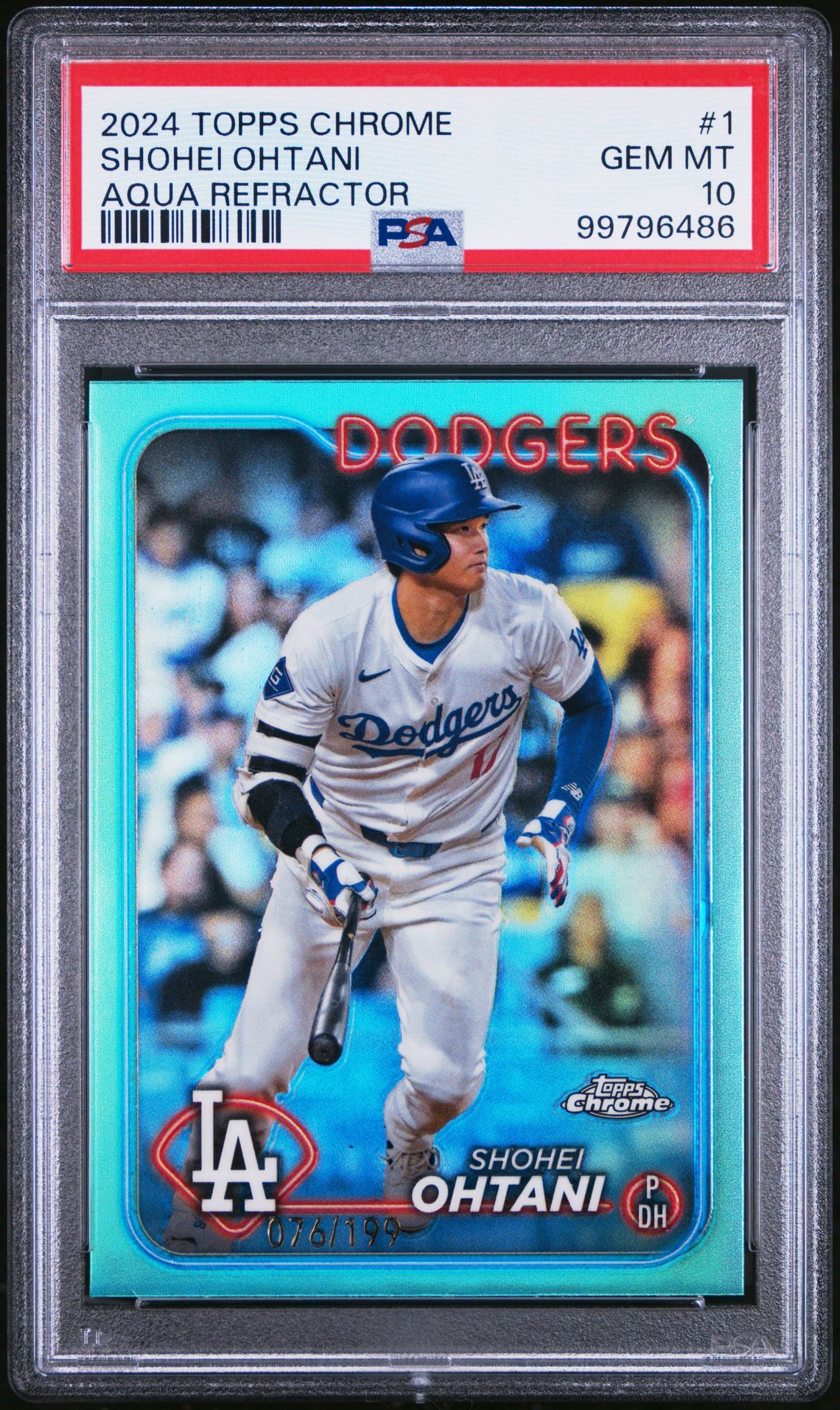 2024 Topps Chrome ##1 Aqua Refractor /199