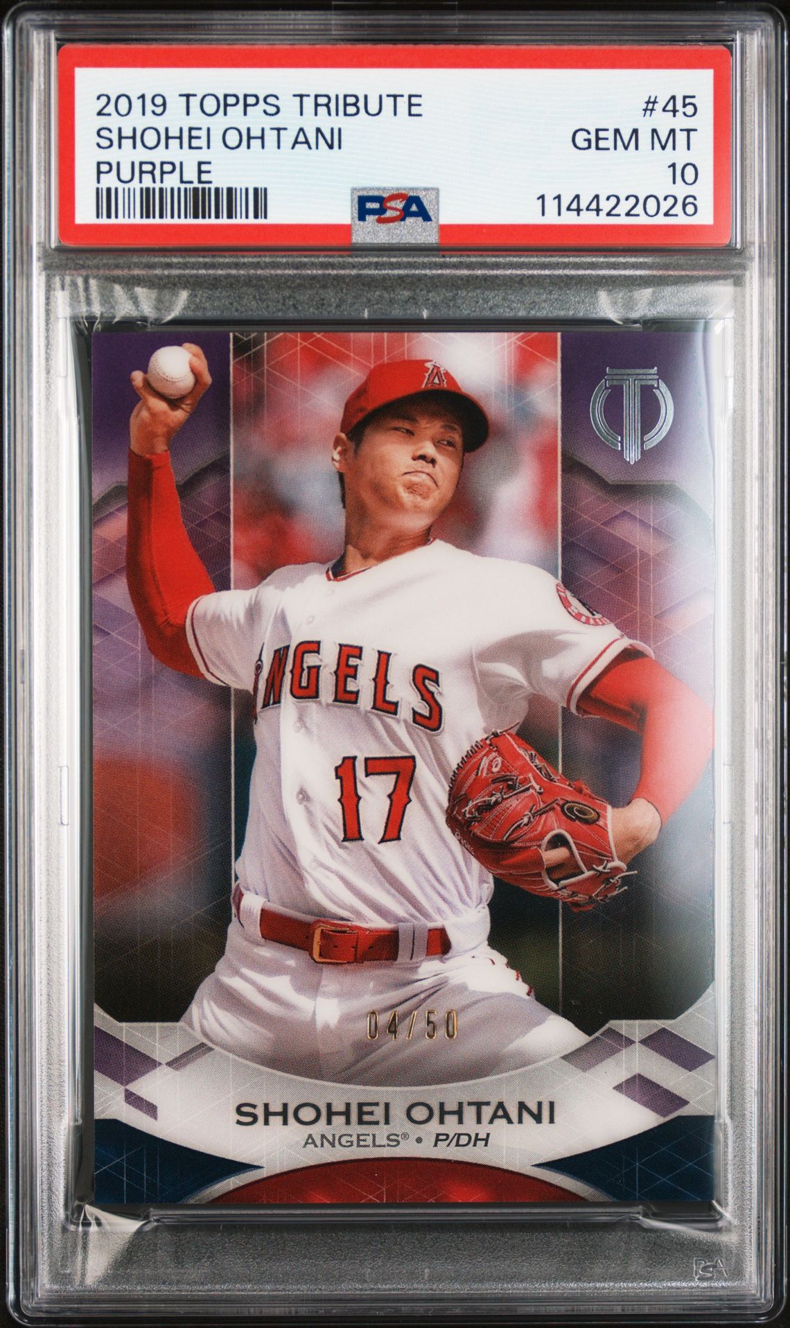 2019 Topps Tribute 45 Purple /50