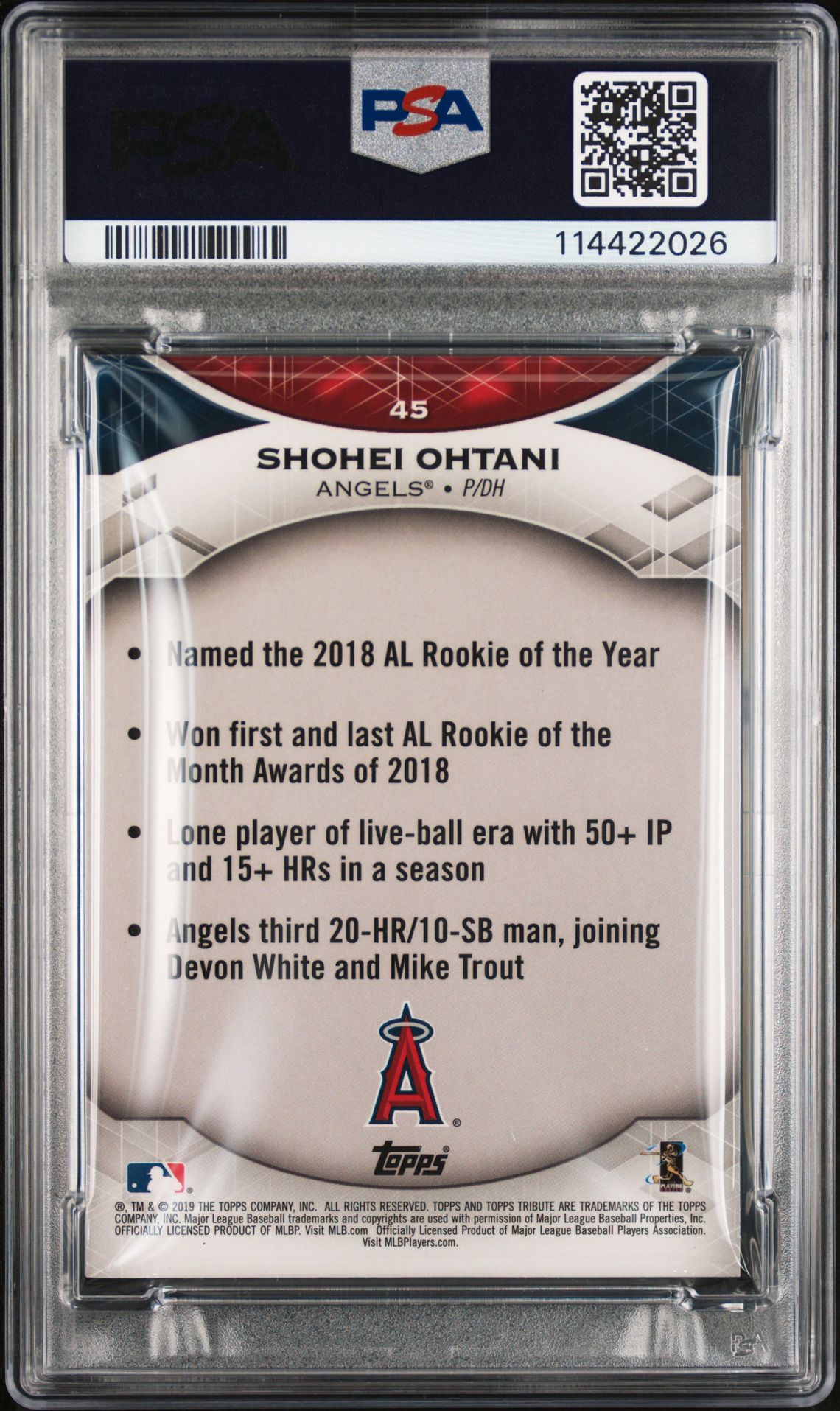 2019 Topps Tribute 45 Purple /50