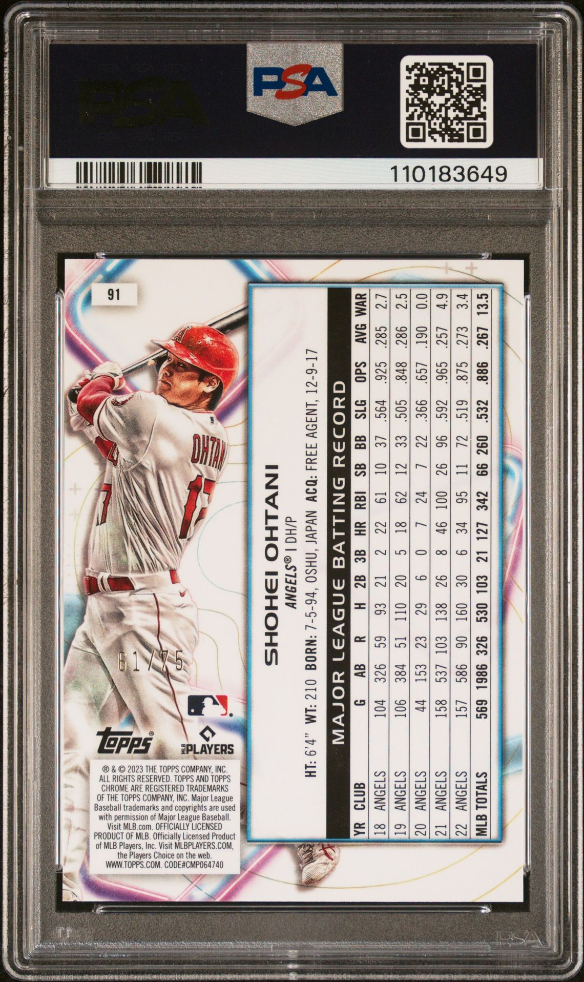 2023 Topps Cosmic Chrome 91 Green Space Dust Refractor /75