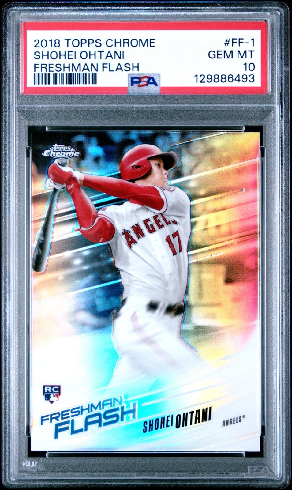 2018 TOPPS CHROME FRESHMAN FLASH #FF-1 SHOHEI OHTANI