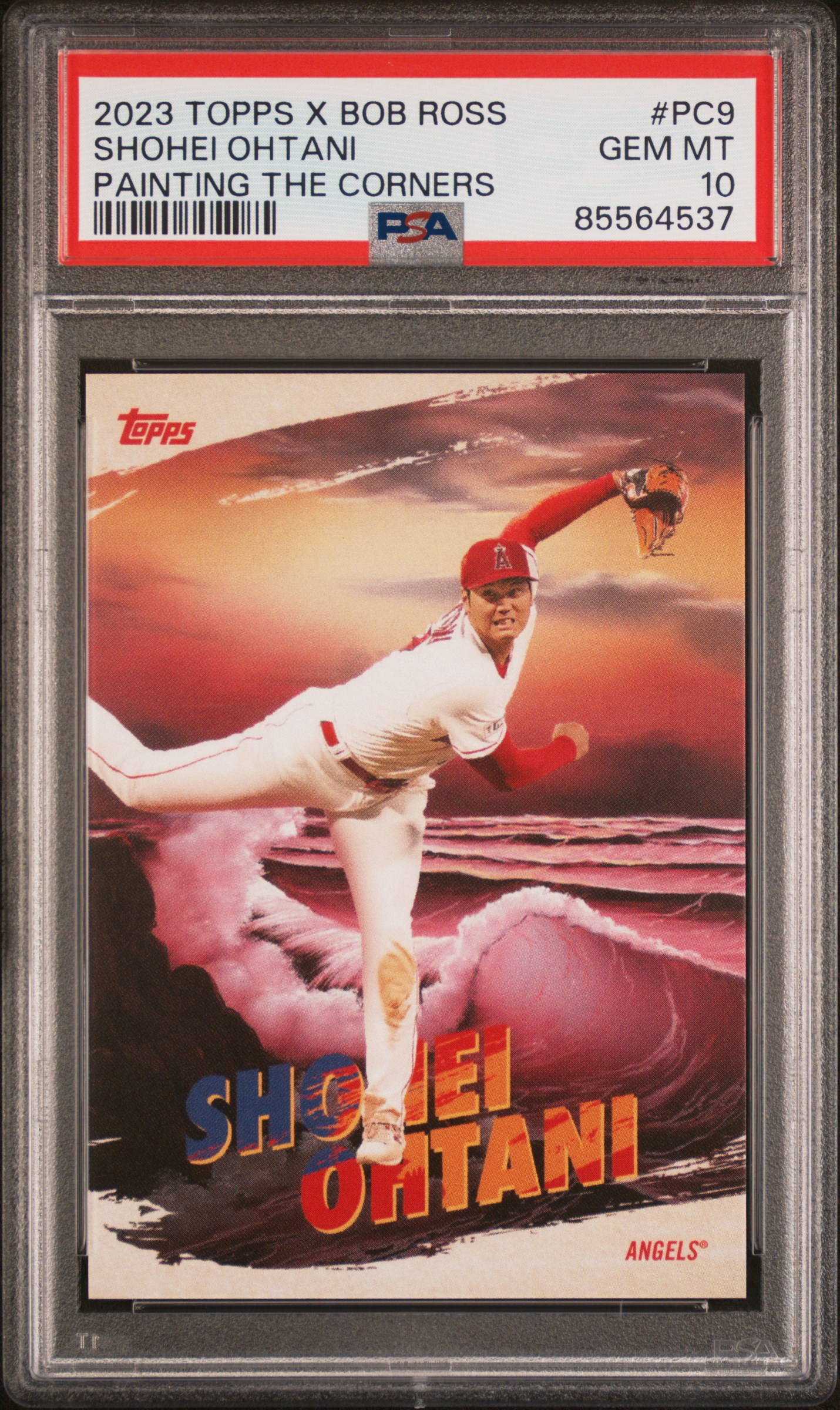 2023 TOPPS X BOB ROSS THE JOY OF BASEBALL PAINTING THE CORNERS #PC9 SHOHEI OHTANI