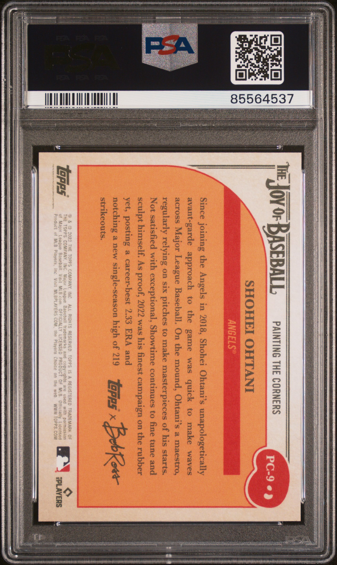 2023 TOPPS X BOB ROSS THE JOY OF BASEBALL PAINTING THE CORNERS #PC9 SHOHEI OHTANI