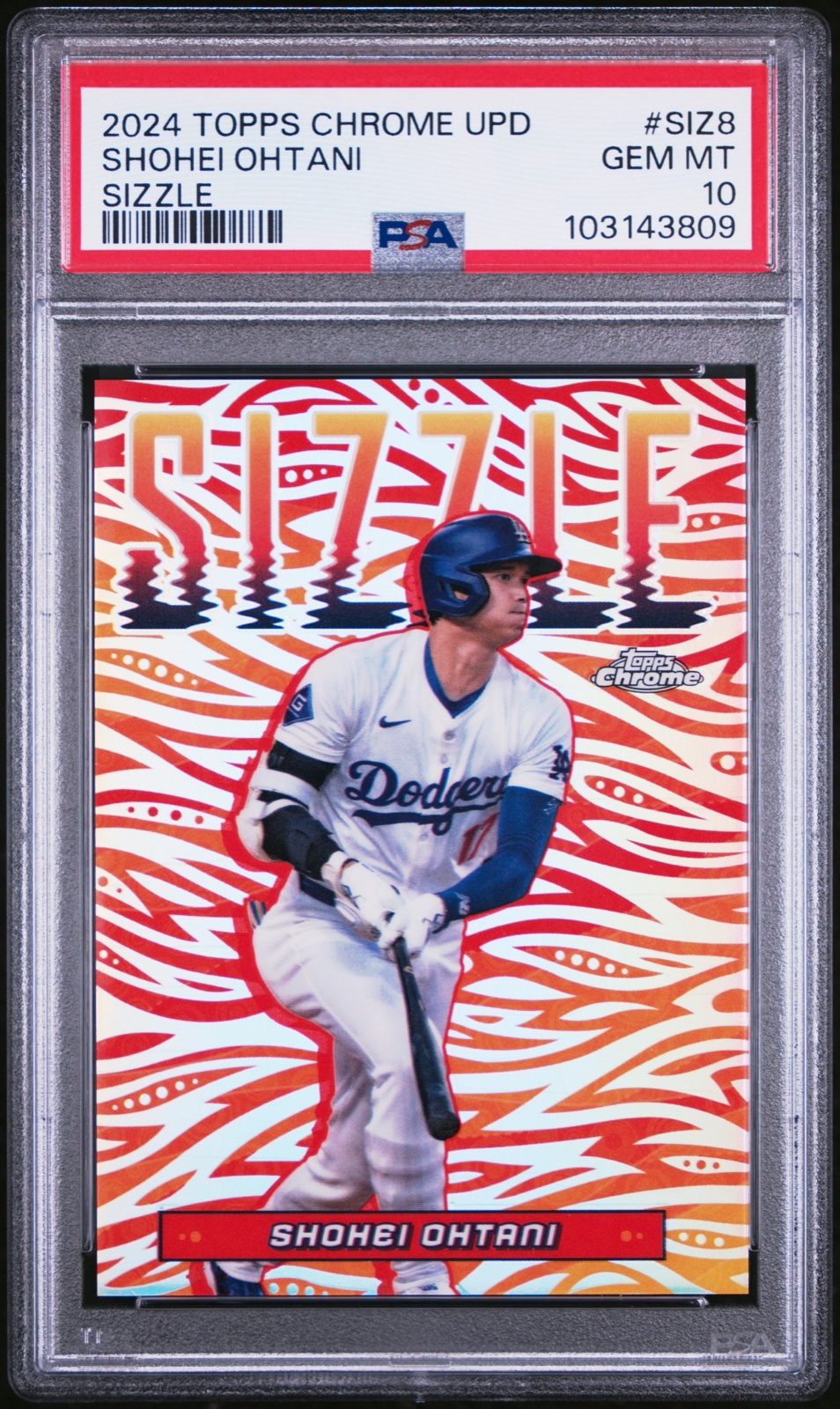 2024 TOPPS CHROME UPDATE SIZZLE #SIZ8 SHOHEI OHTANI