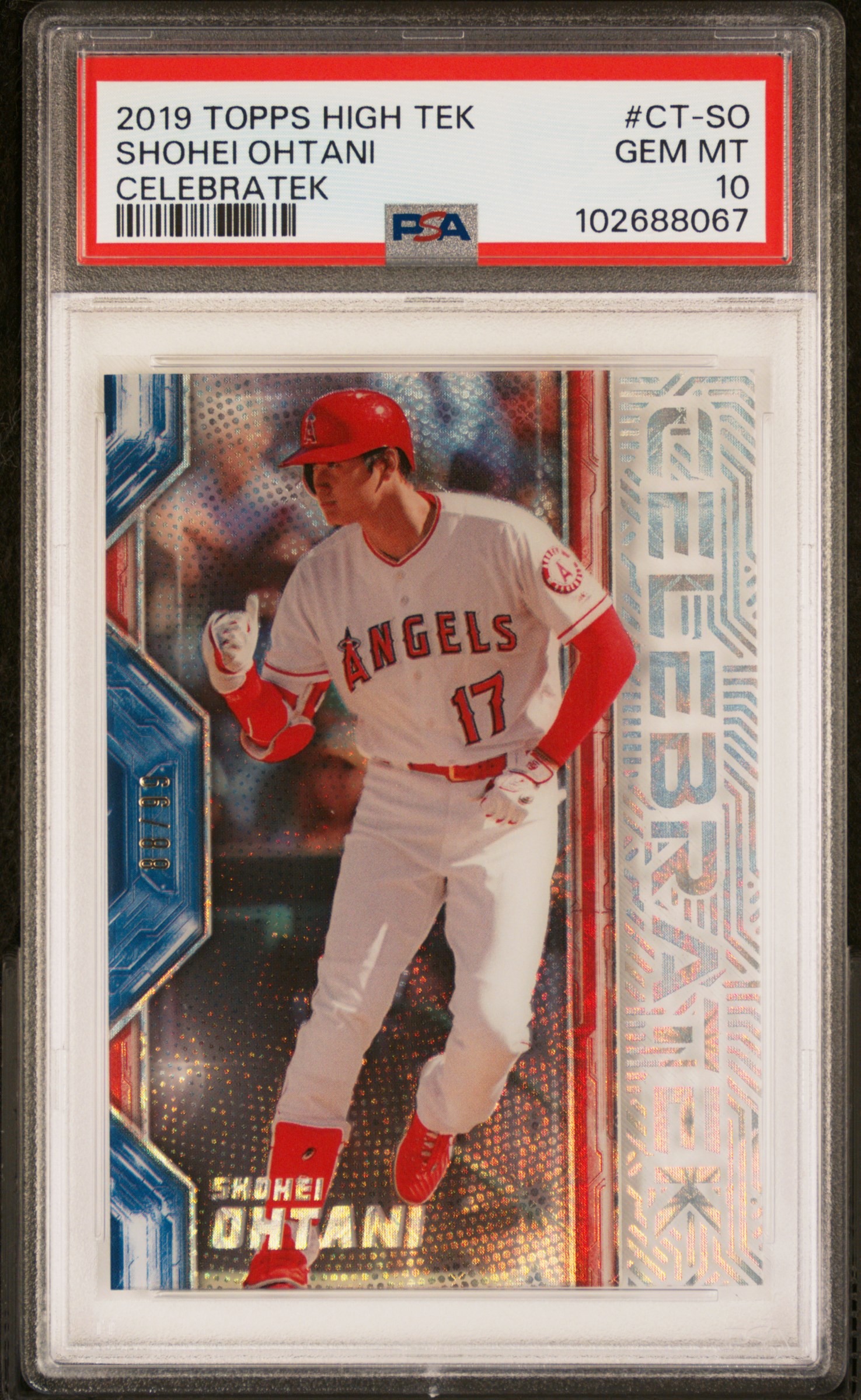 2019 TOPPS HIGH TEK CELEBRATEK #CT-SO SHOHEI OHTANI /99