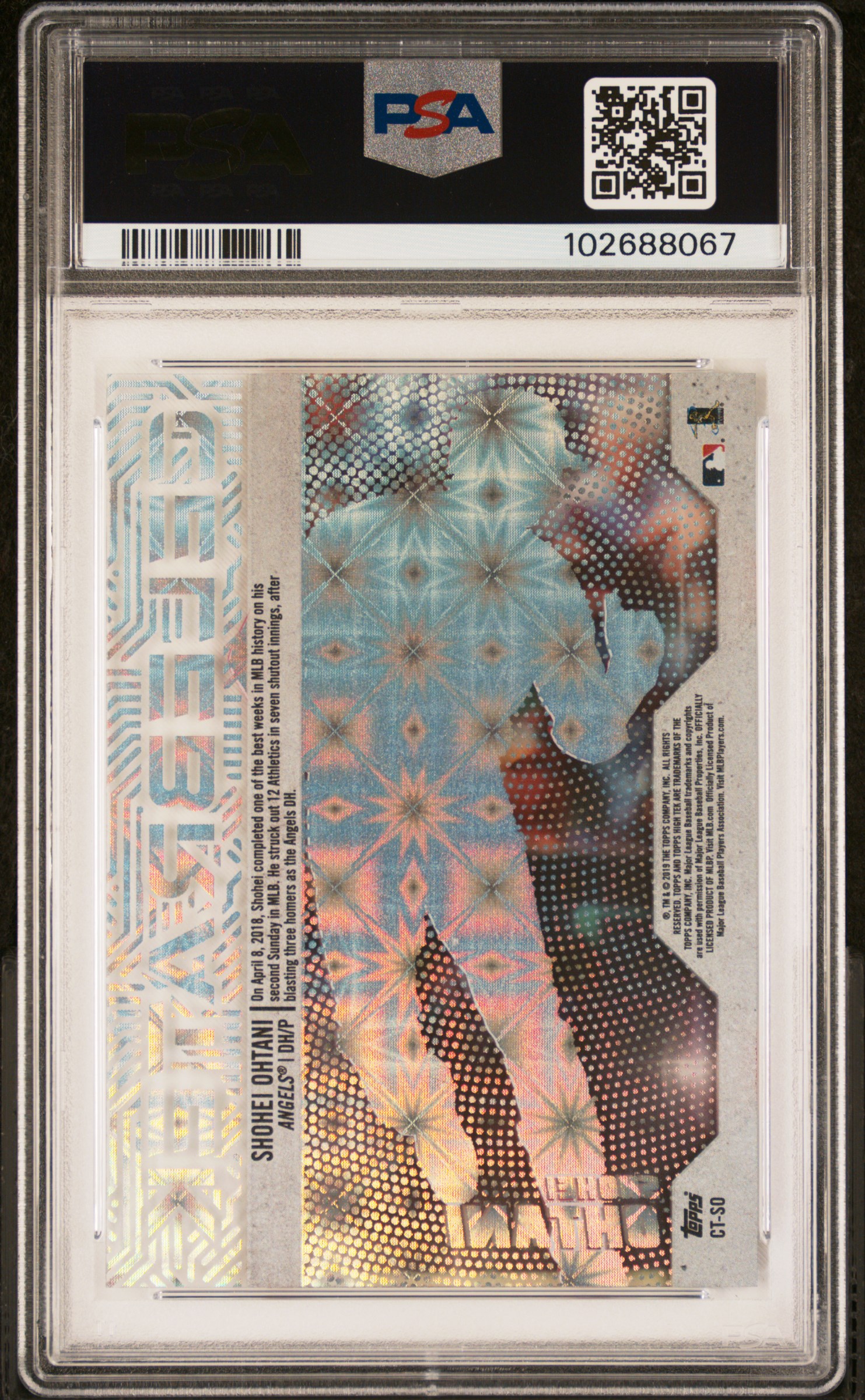 2019 TOPPS HIGH TEK CELEBRATEK #CT-SO SHOHEI OHTANI /99