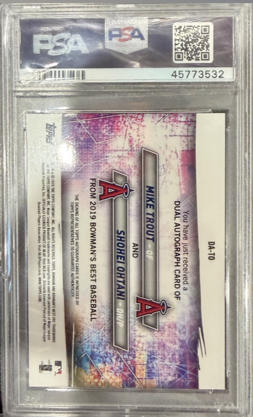 2019 BOWMAN'S BEST DUAL AUTOGRAPHS BASEBALL CARDS #DA-TO /25