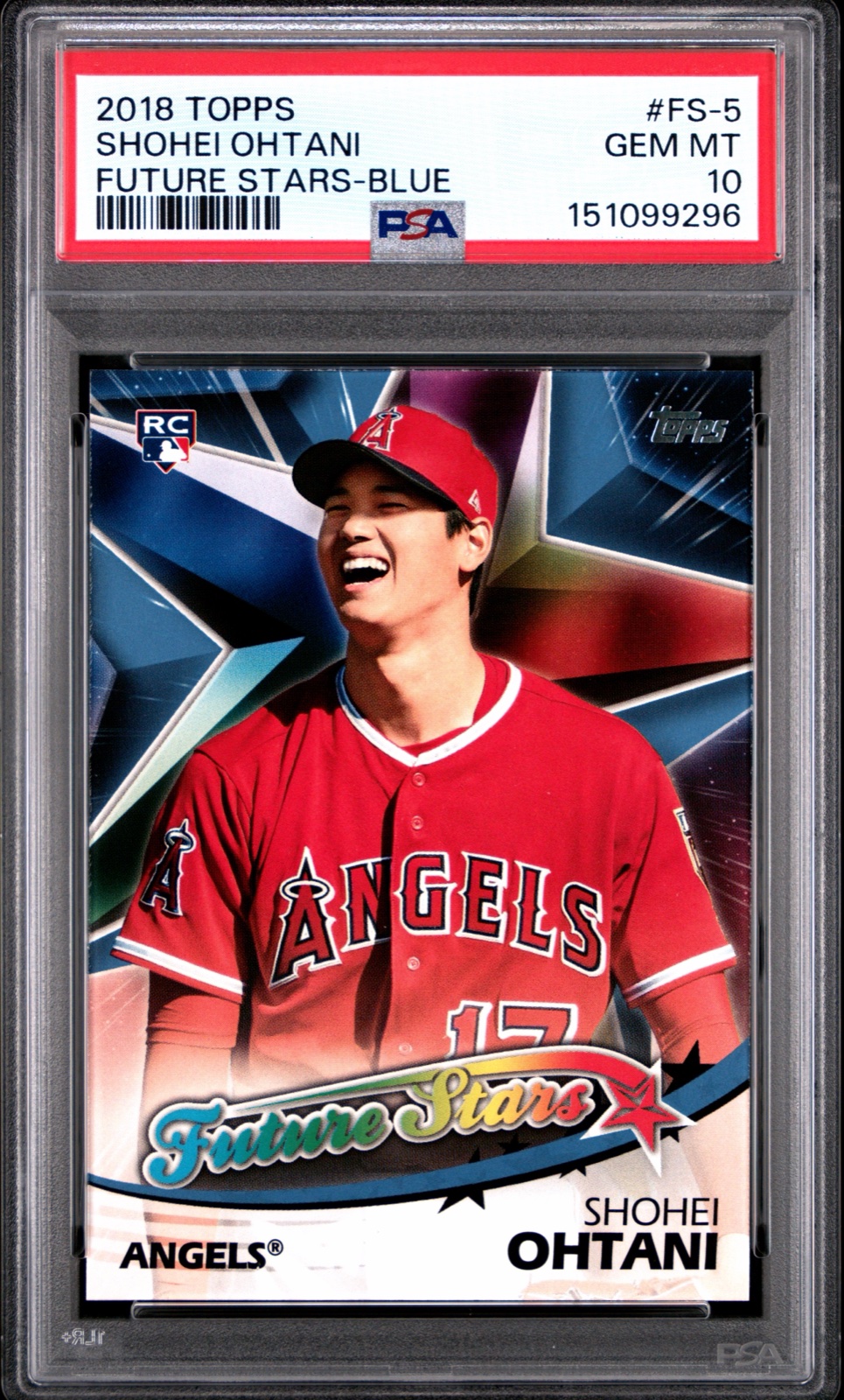 2018 TOPPS FUTURE STARS #FS-5 SHOHEI OHTANI FUTURE STARS-BLUE