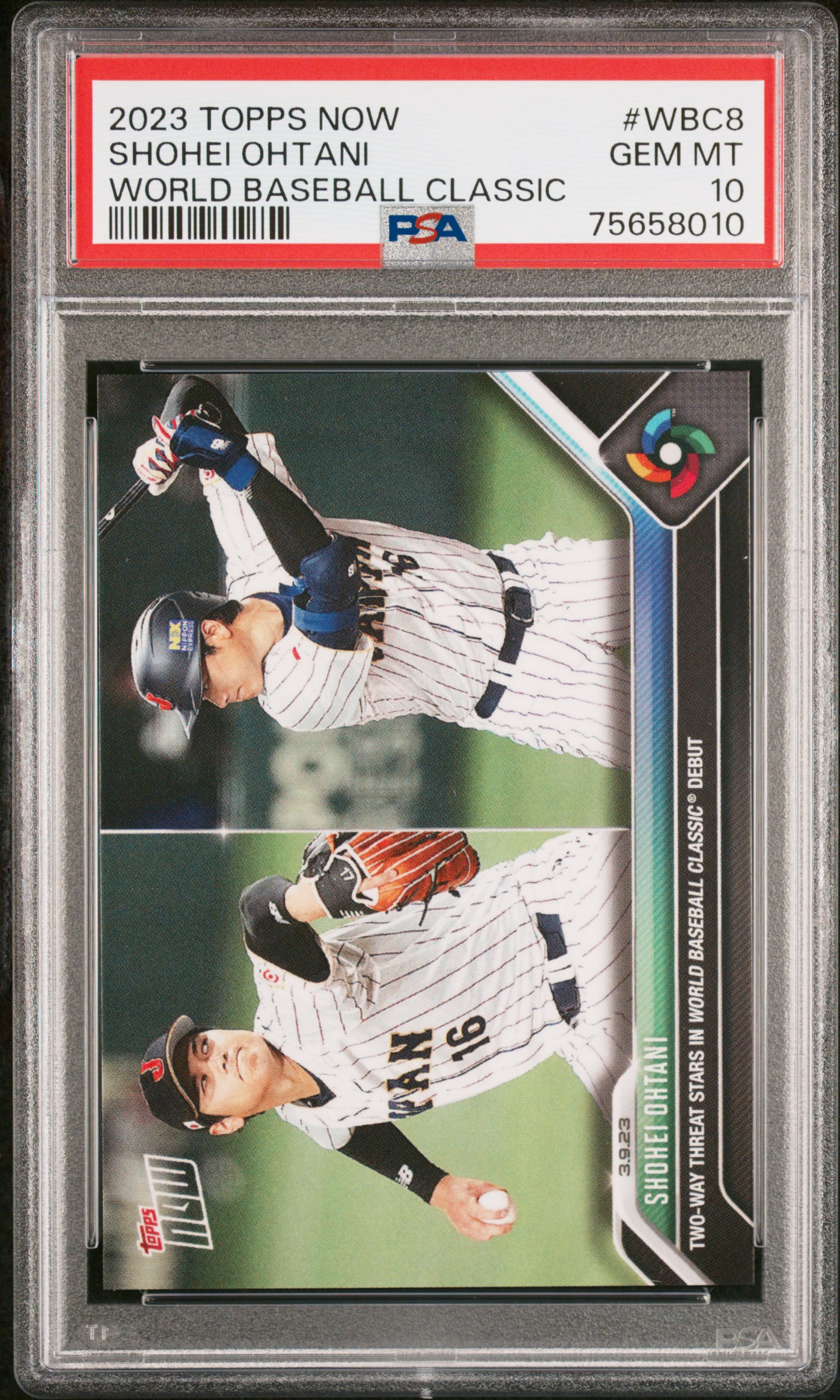 2023 TOPPS NOW WORLD BASEBALL CLASSIC #WBC8 SHOHEI OHTANI