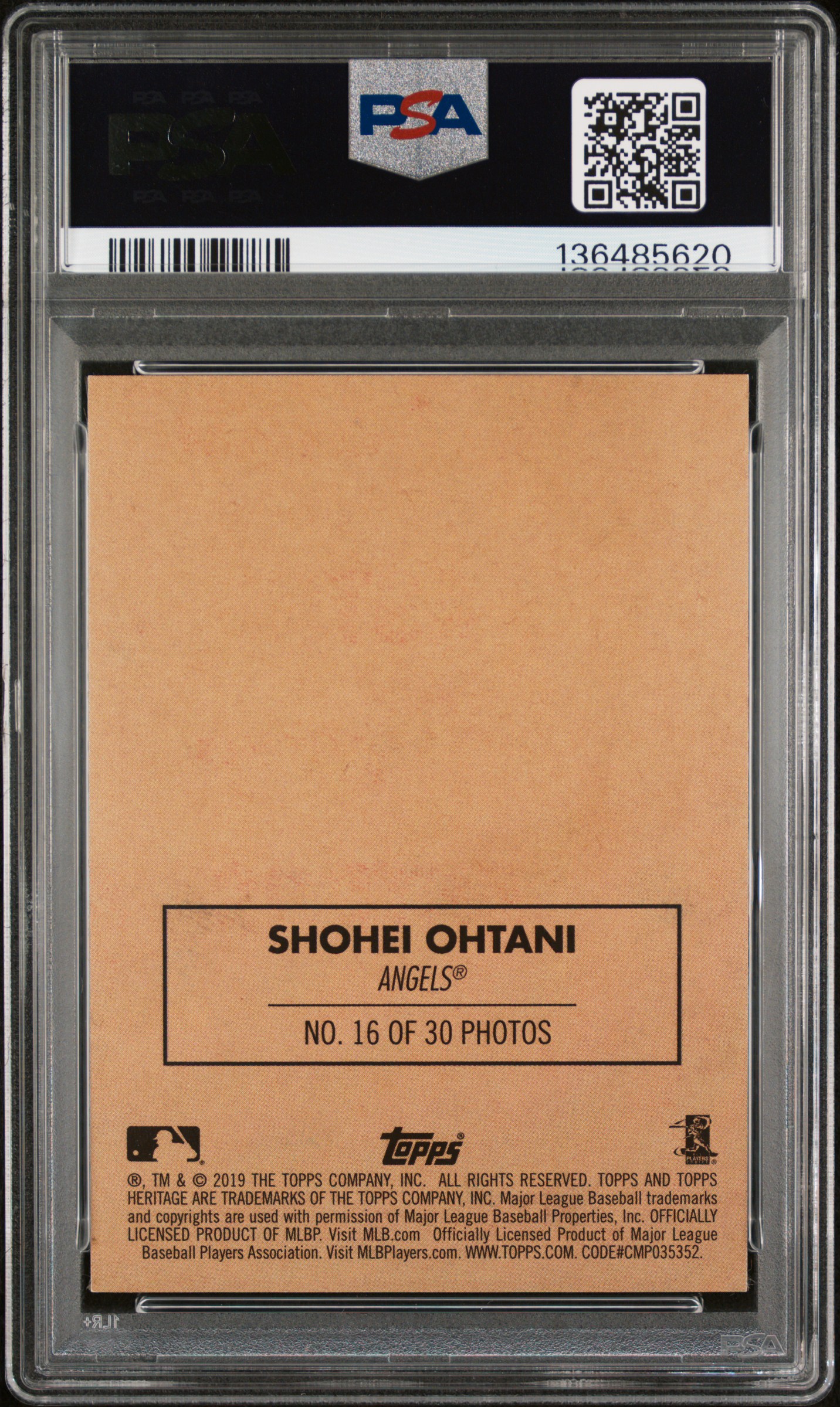 2019 TOPPS HERITAGE 1970 CLOTH STICKERS #16 SHOHEI OHTANI /30