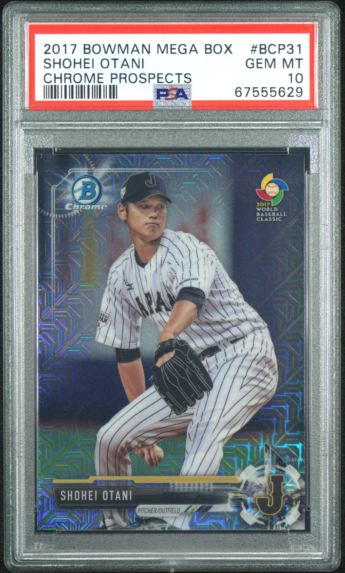 2017 BOWMAN MEGA BOX CHROME PROSPECTS #BCP31 SHOHEI OTANI