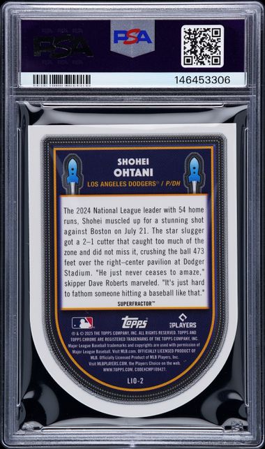 2025 TOPPS COSMIC CHROME LAUNCHED INTO ORBIT #2 SHOHEI OHTANI LAUNCHED INTO ORBIT-SUPER 1/1