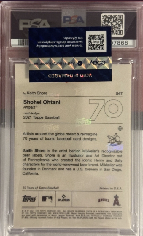 2021 TOPPS PROJECT70 #547 SHOHEI OHTANI