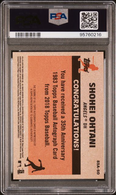 2018 Topps 1983 Topps Baseball Auto #SO Auto