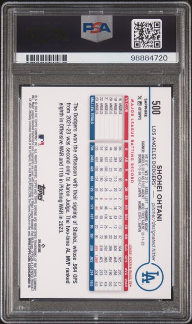 2024 Topps Sapphire #500 SP-Black /10