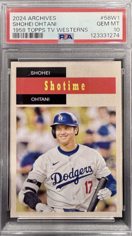 2024 TOPPS ARCHIVES 1958 TOPPS TV WESTERNS #58W1 SHOHEI OHTANI