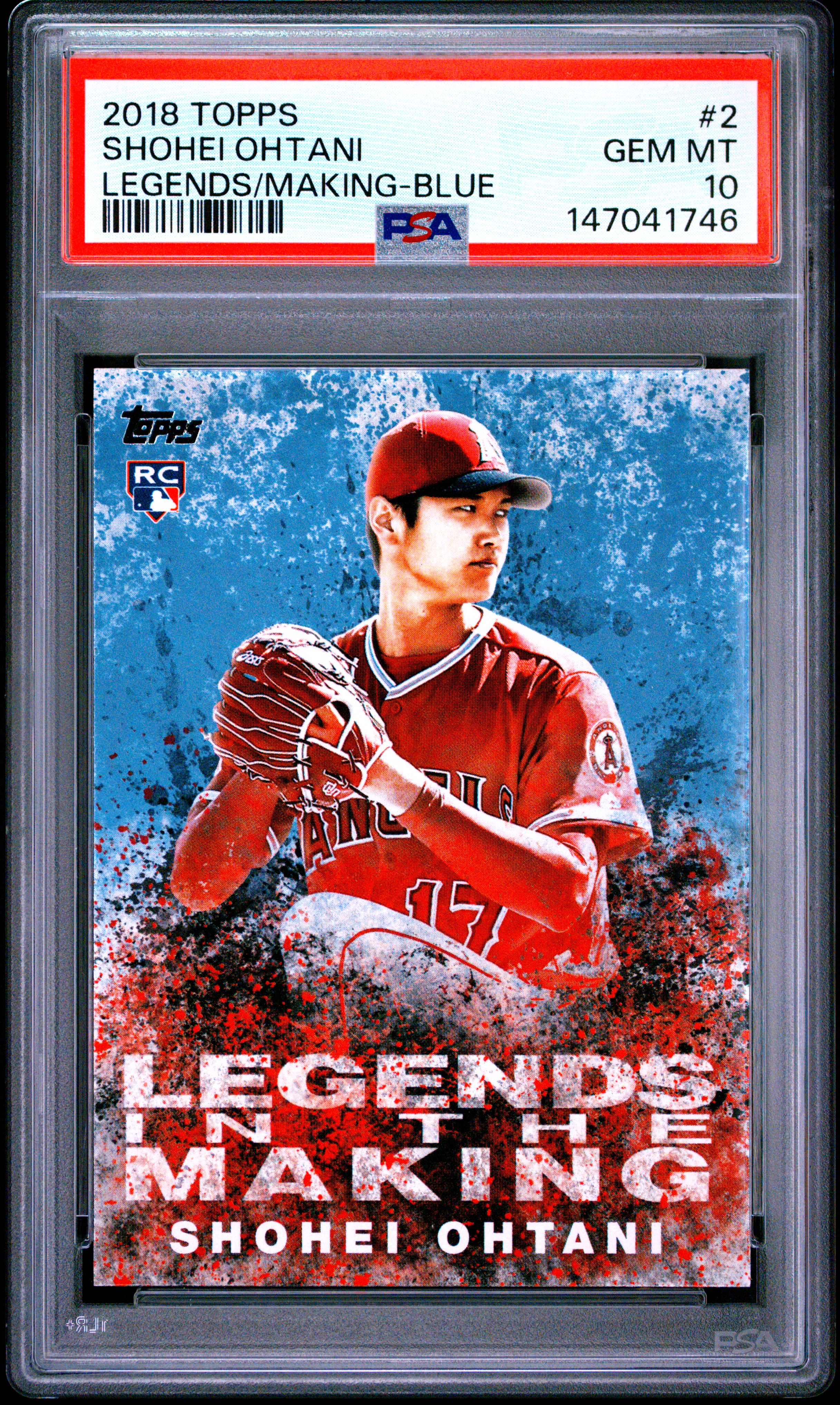 2018 TOPPS LEGENDS IN THE MAKING #2 SHOHEI OHTANI LEGENDS/MAKING-BLUE