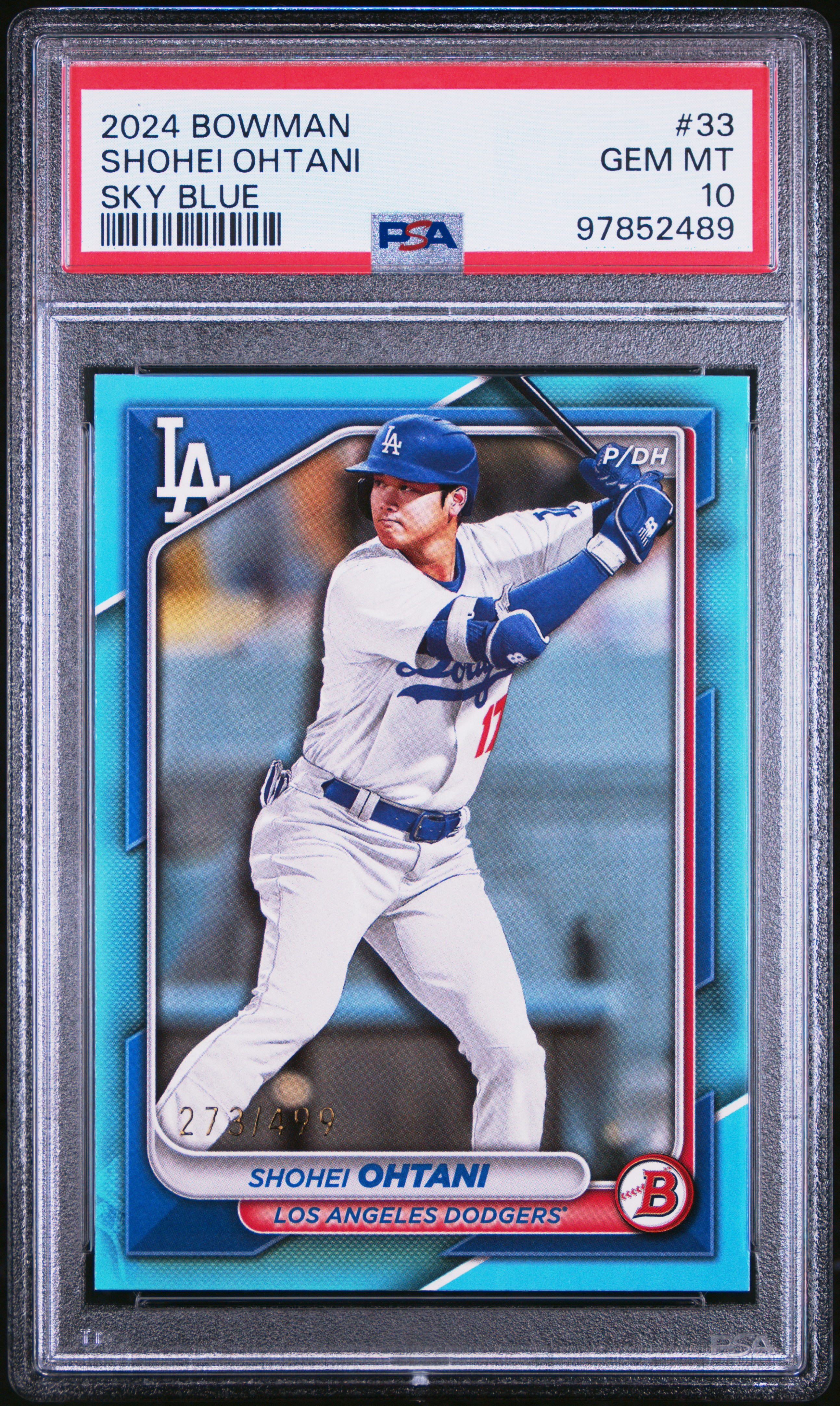 2024 BOWMAN #33 SHOHEI OHTANI SKY BLUE /399