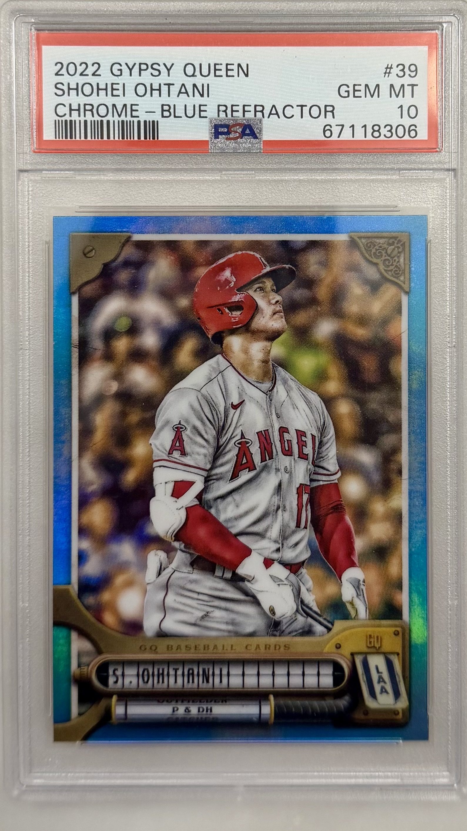 2022 TOPPS GYPSY QUEEN #39 SHOHEI OHTANI CHROME-BLUE REFRACTOR /150