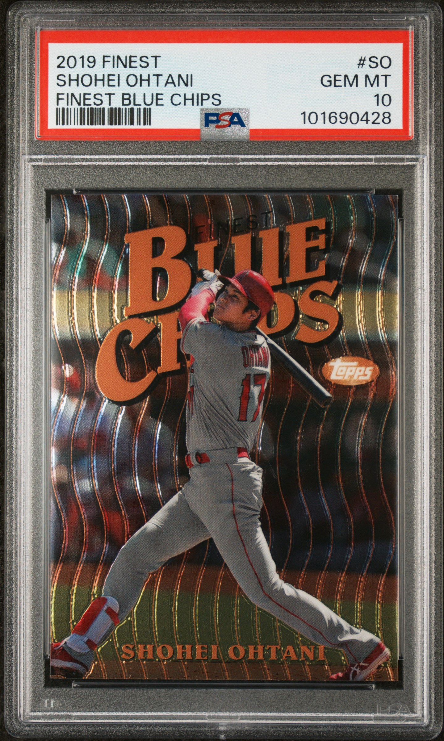 2019 FINEST FINEST BLUE CHIPS #SO SHOHEI OHTANI
