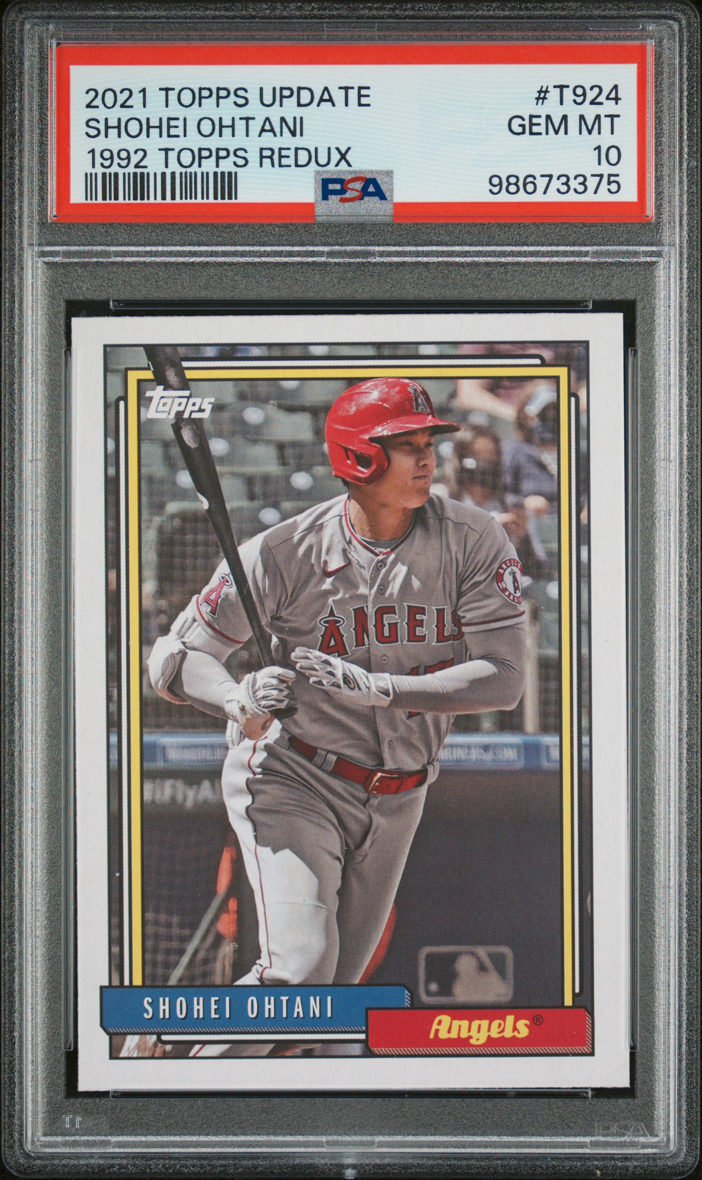 2021 TOPPS UPDATE 1992 TOPPS REDUX #T924 SHOHEI OHTANI