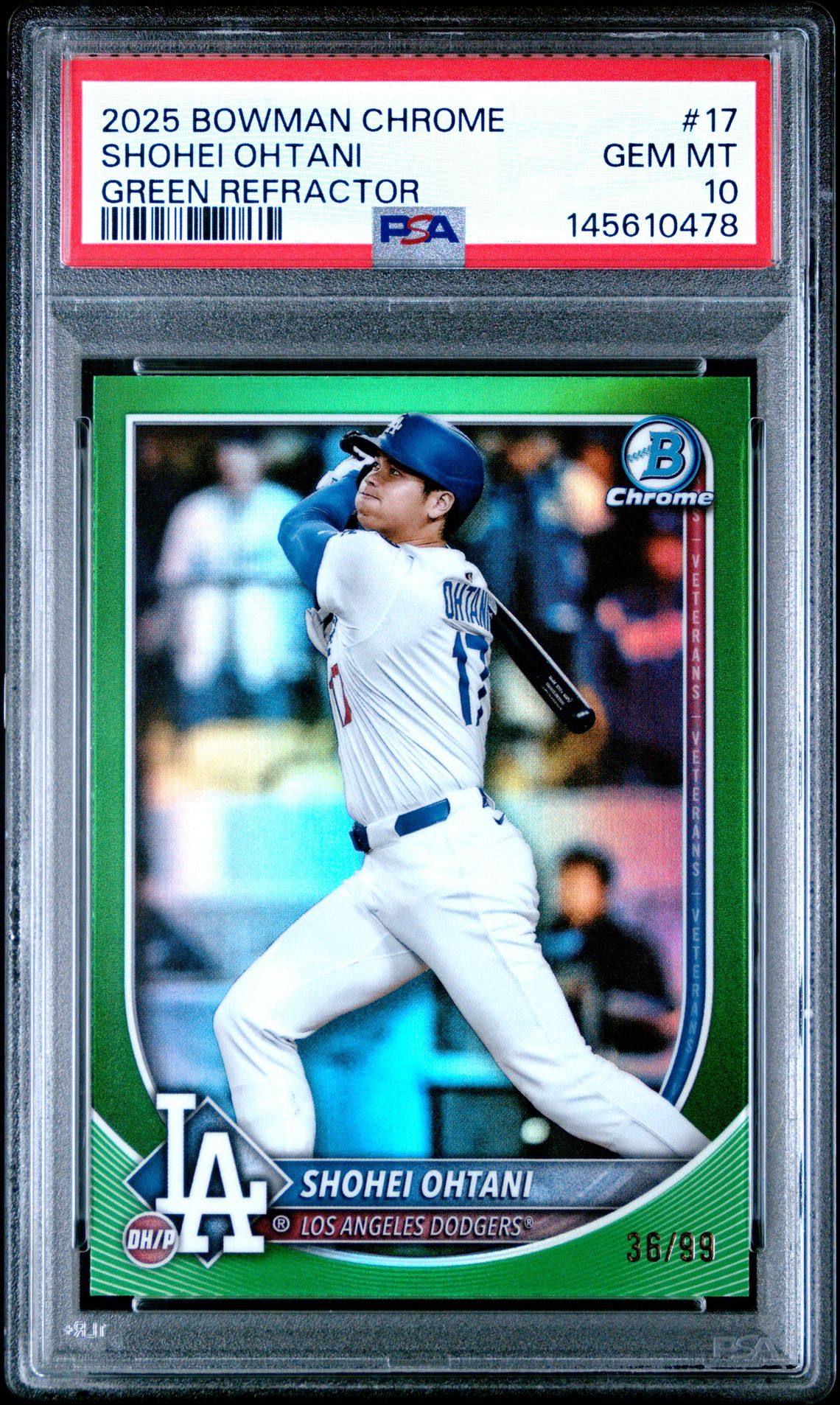 2025 Bowman Chrome 17 Green Refractor /99