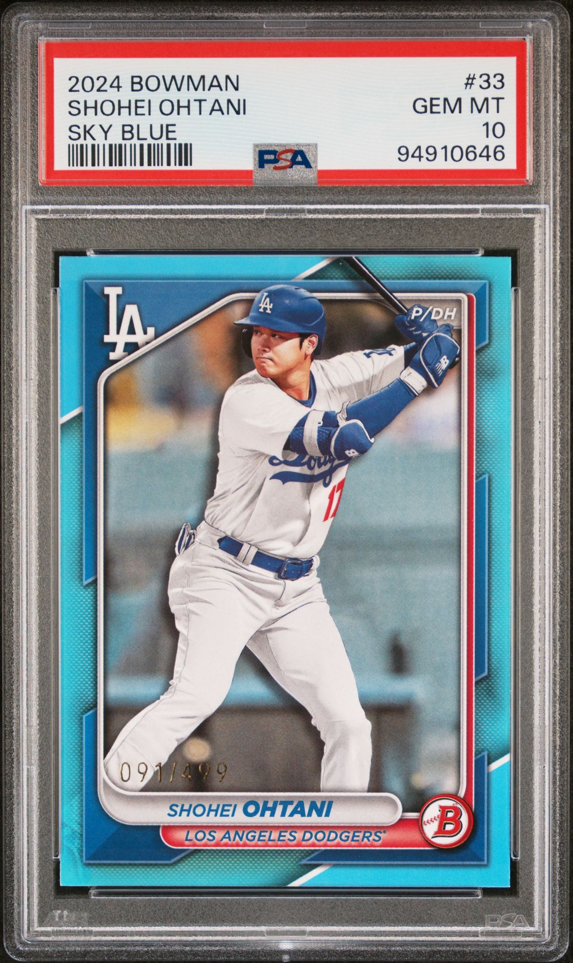 2024 Bowman #33 Shohei Ohtani Sky Blue /499