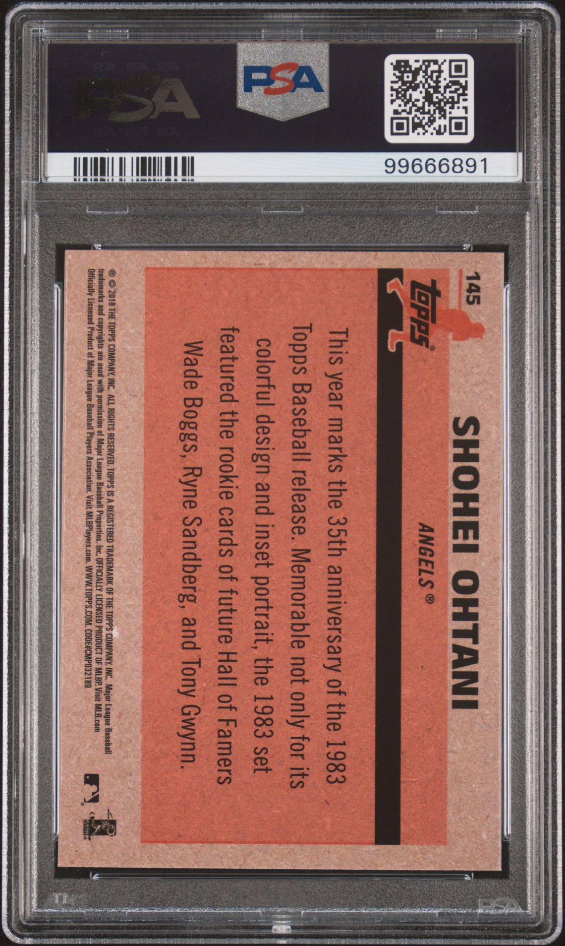 2018 Topps Silver Pack 145 1983 Chrome Promo