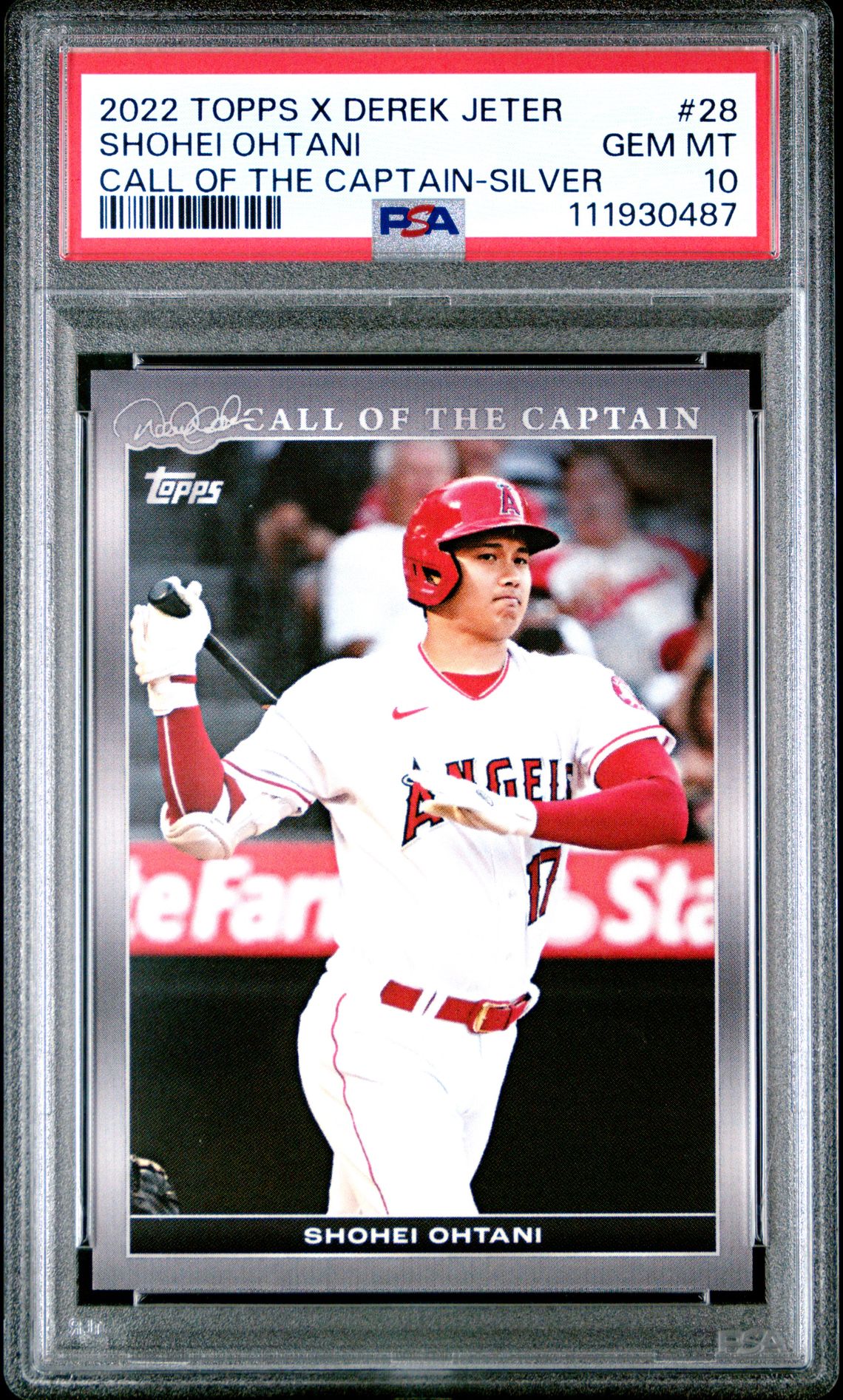 2022 Topps Topps x Derek Jeter Call of the Captain 28 Silver Auto /99