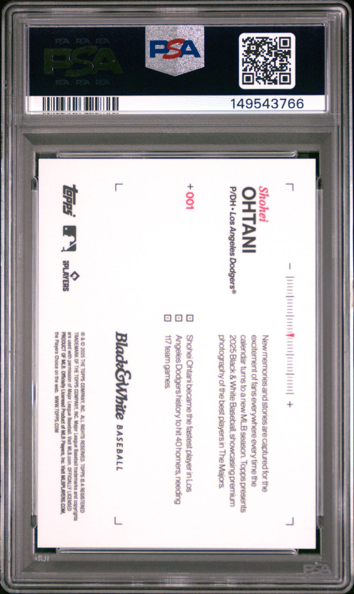 2025 Topps Black & White #1 Yellow /75