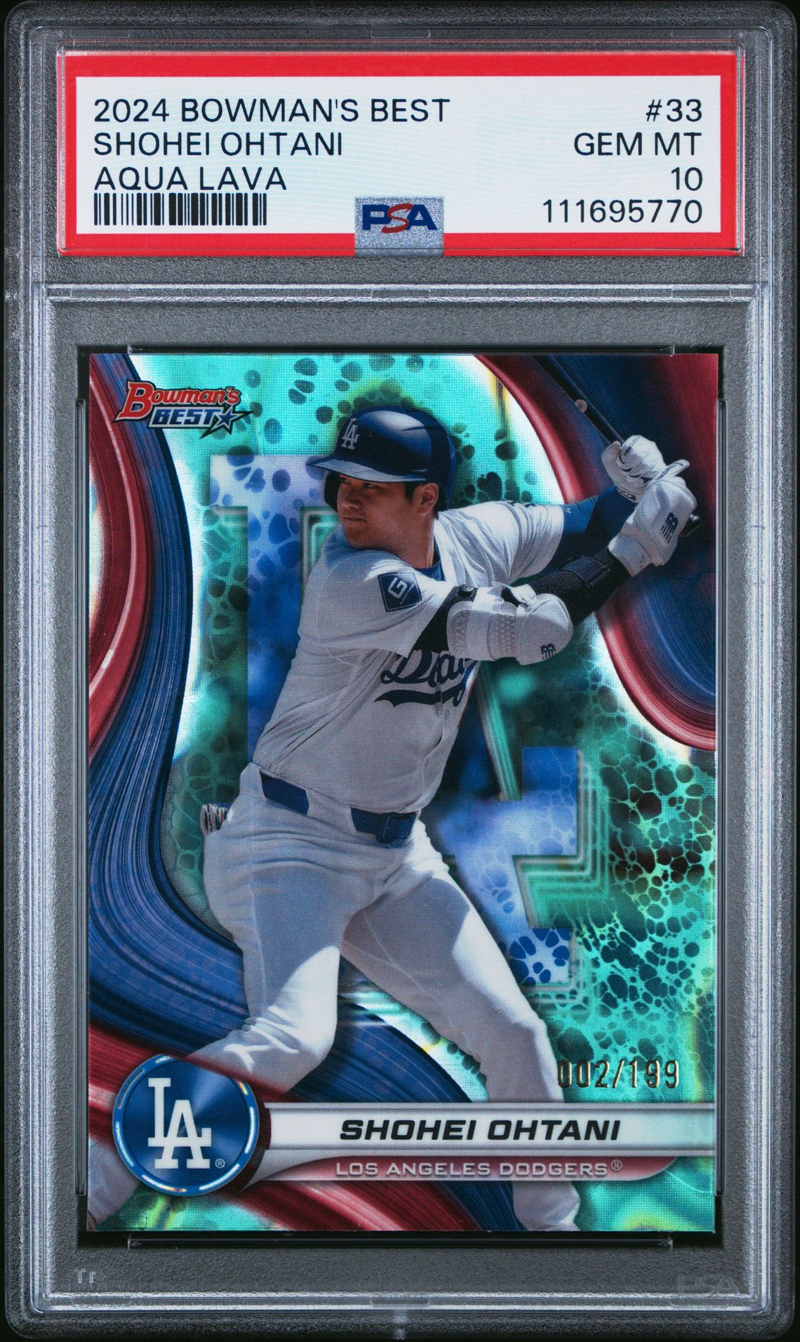 2024 Bowman Bowman's Best 33 Aqua Lava /199