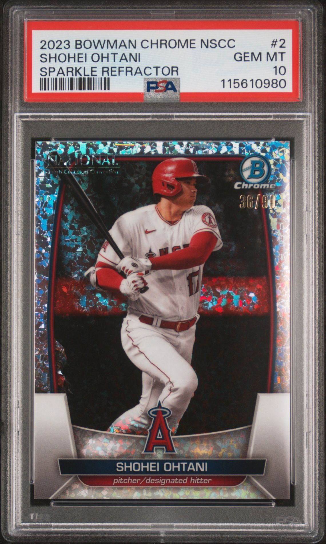 2023 Bowman Chrome NSCC #2 Shohei Ohtani Sparkle Refractor /50