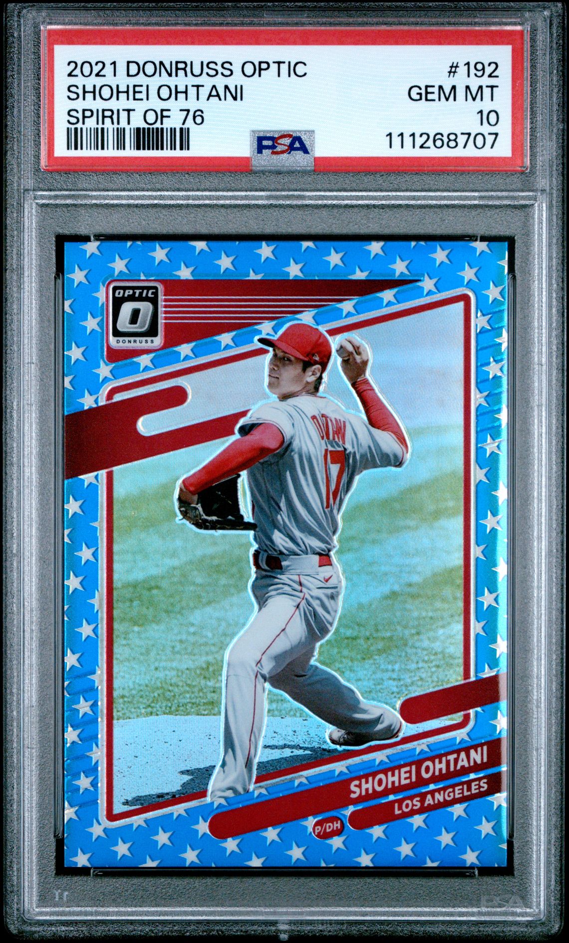 2021 Donruss Optic 192 Shohei Ohtani Spirit of 76 /76