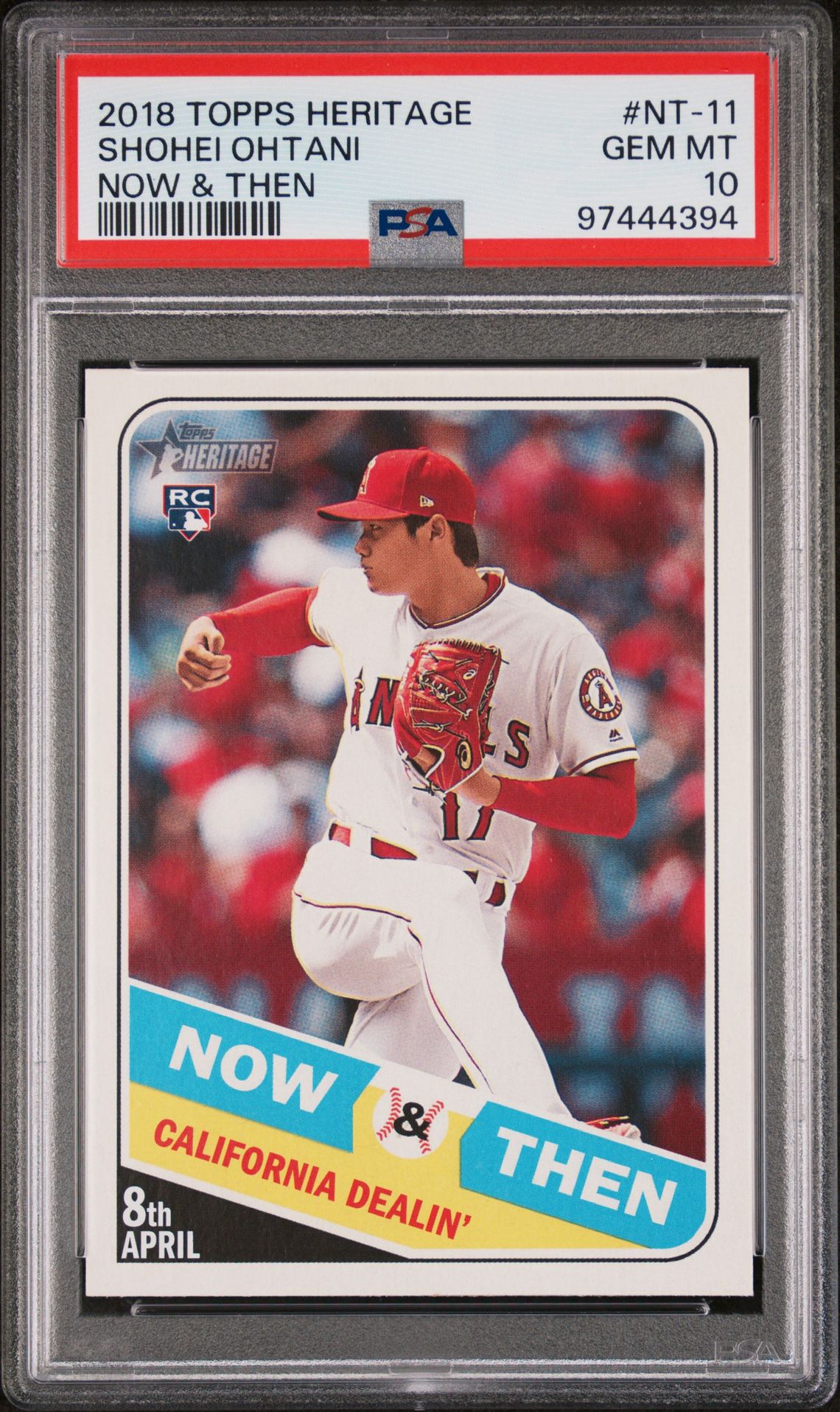 2018 Topps Heritage NT-11 Shohei Ohtani Now & Then