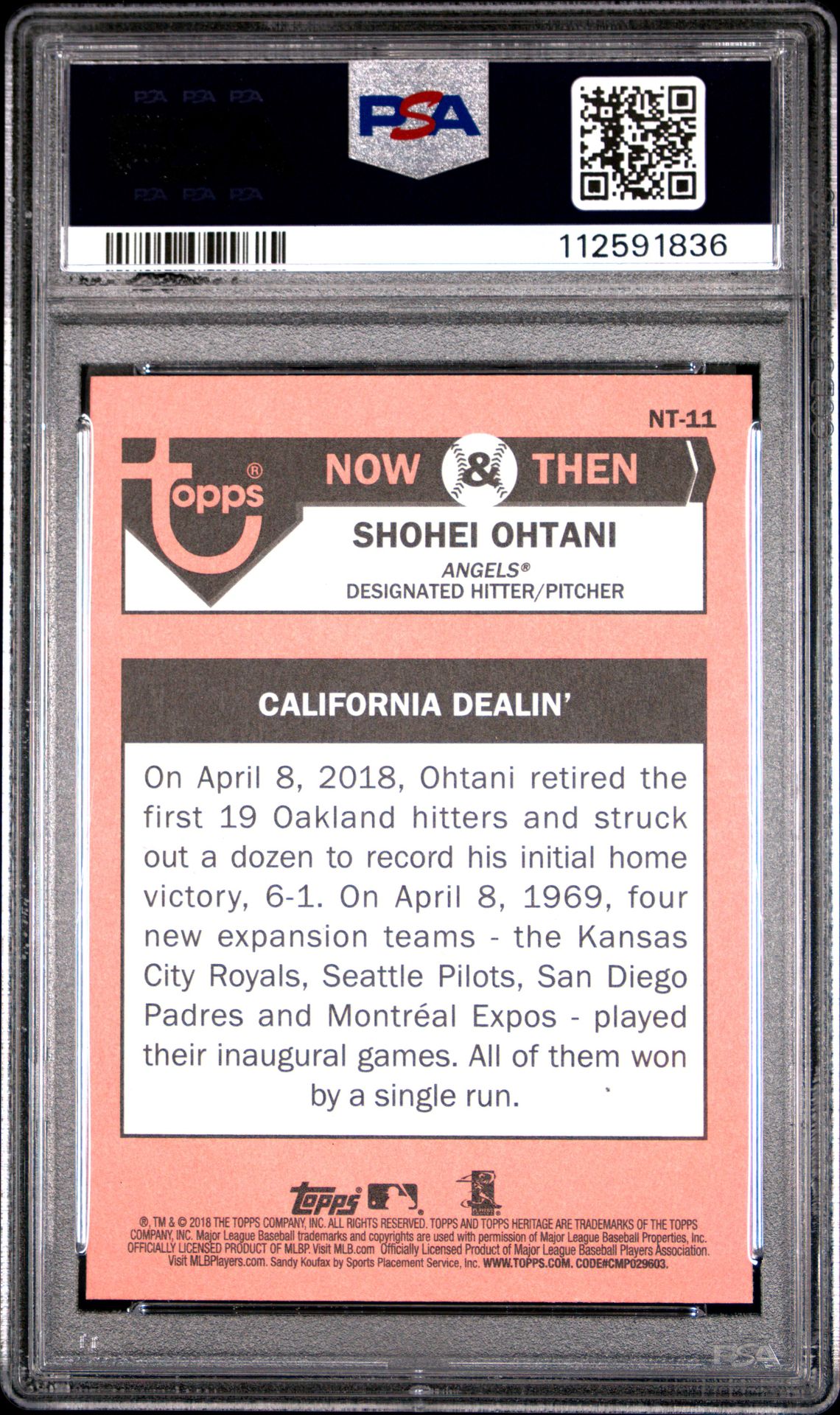 2018 Topps Heritage Now & Then NT-11