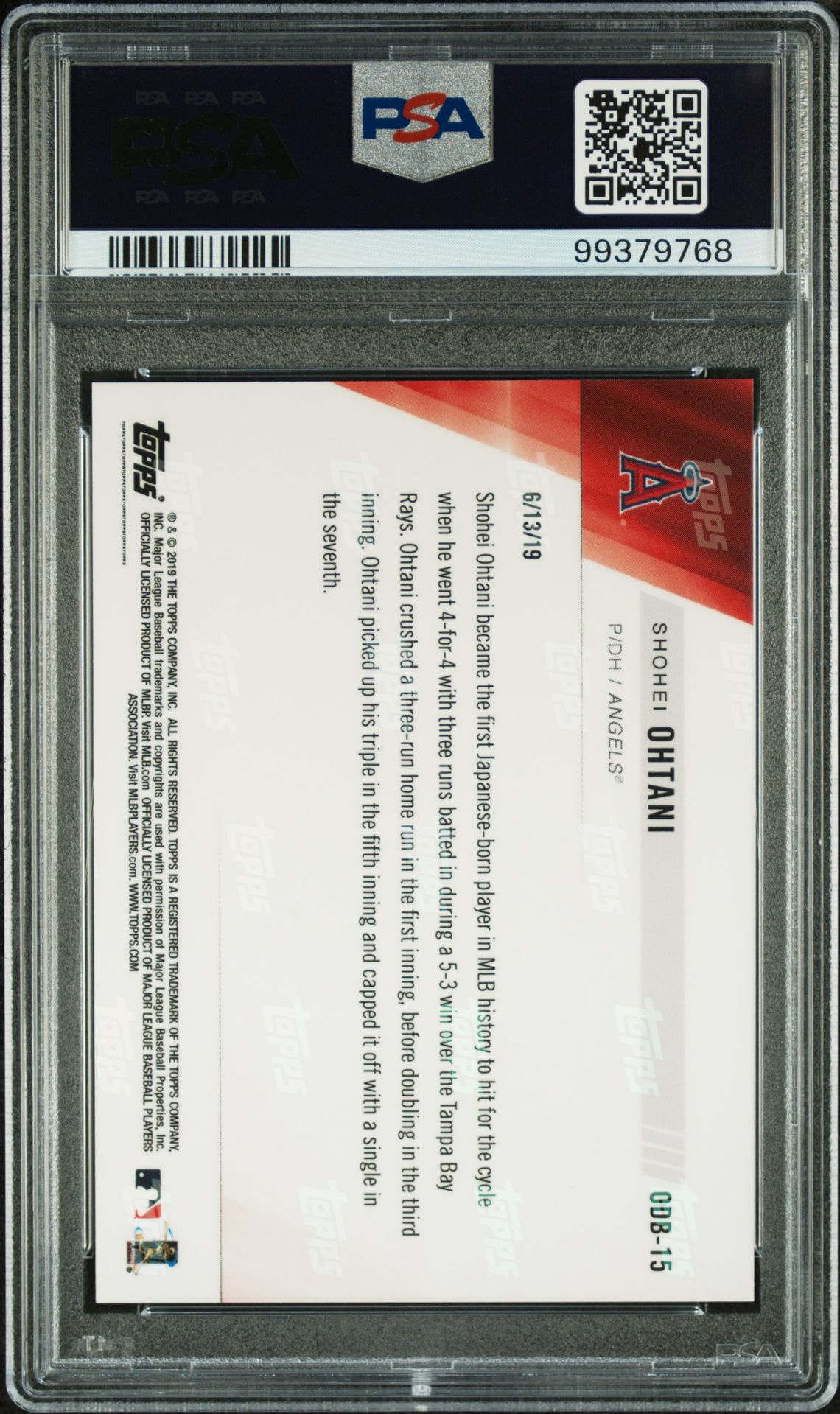 2019 Topps Now Road/Opening Day Bonus ODB15
