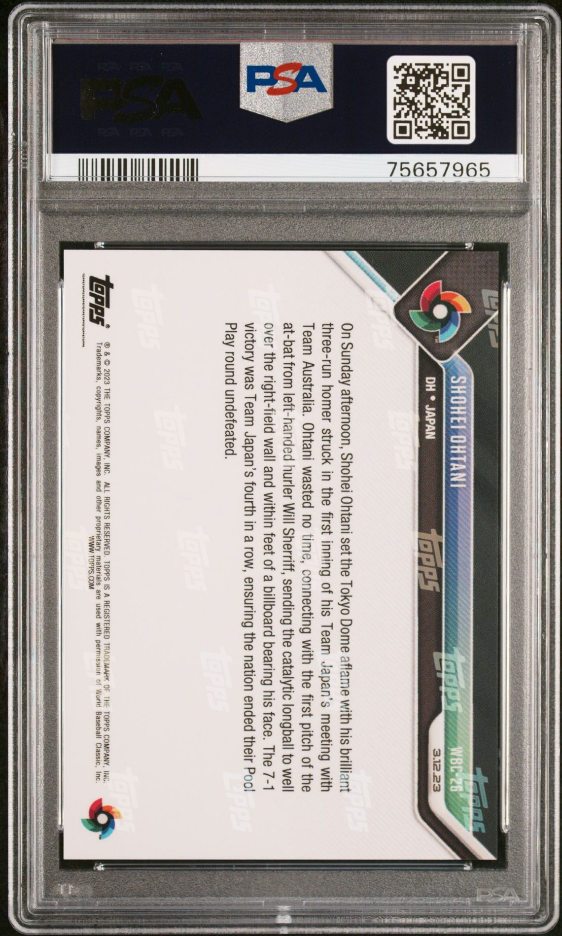 2023 Topps Now World Baseball Classic WBC26
