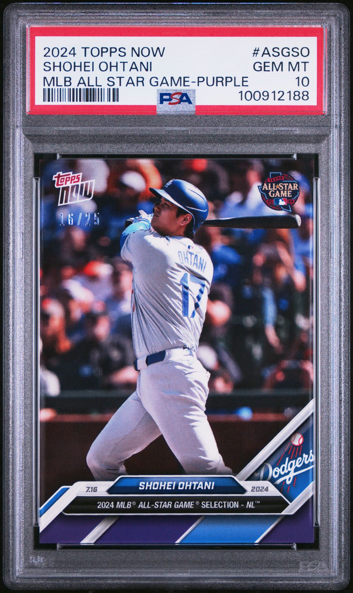 2024 Topps Topps Now ASGSO Purple /25