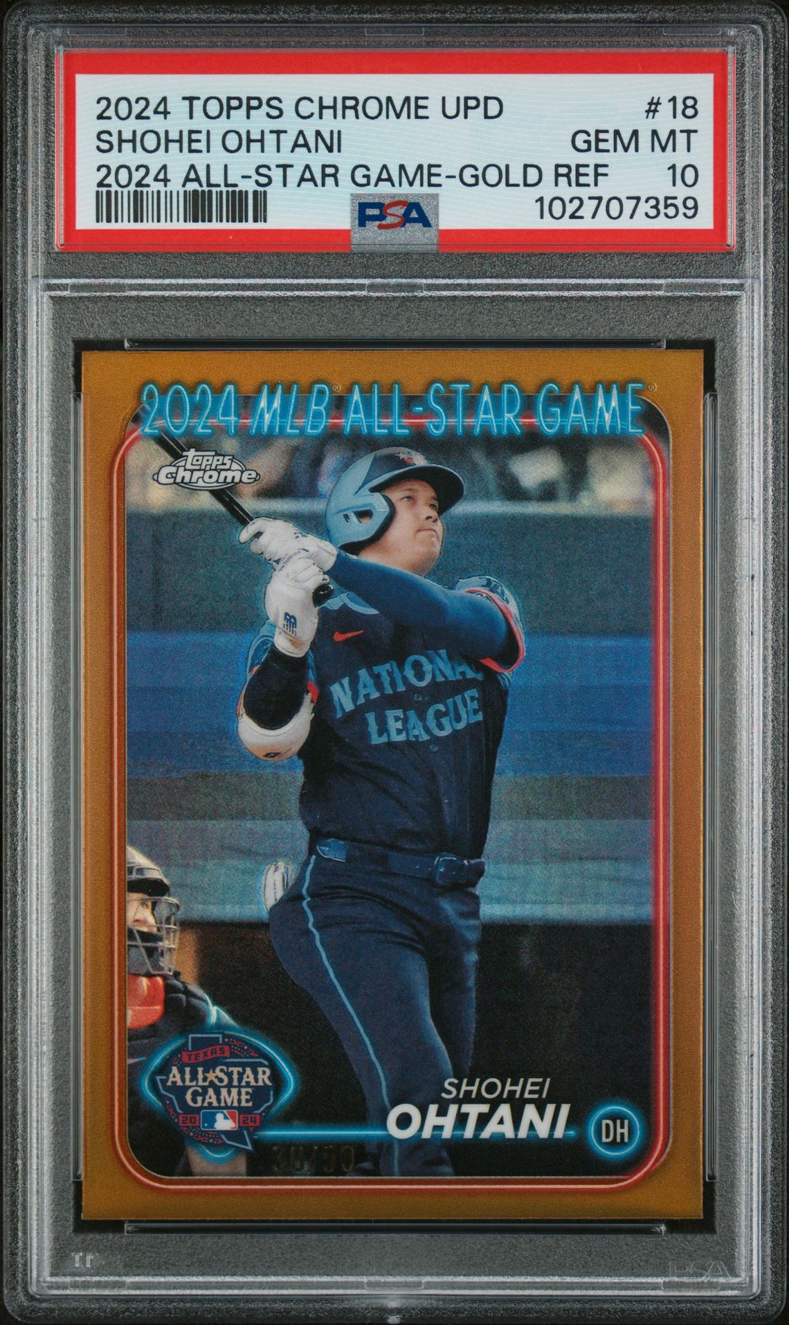 2024 Topps Chrome UPD 18 2024 All-Star Game-Gold Ref /50