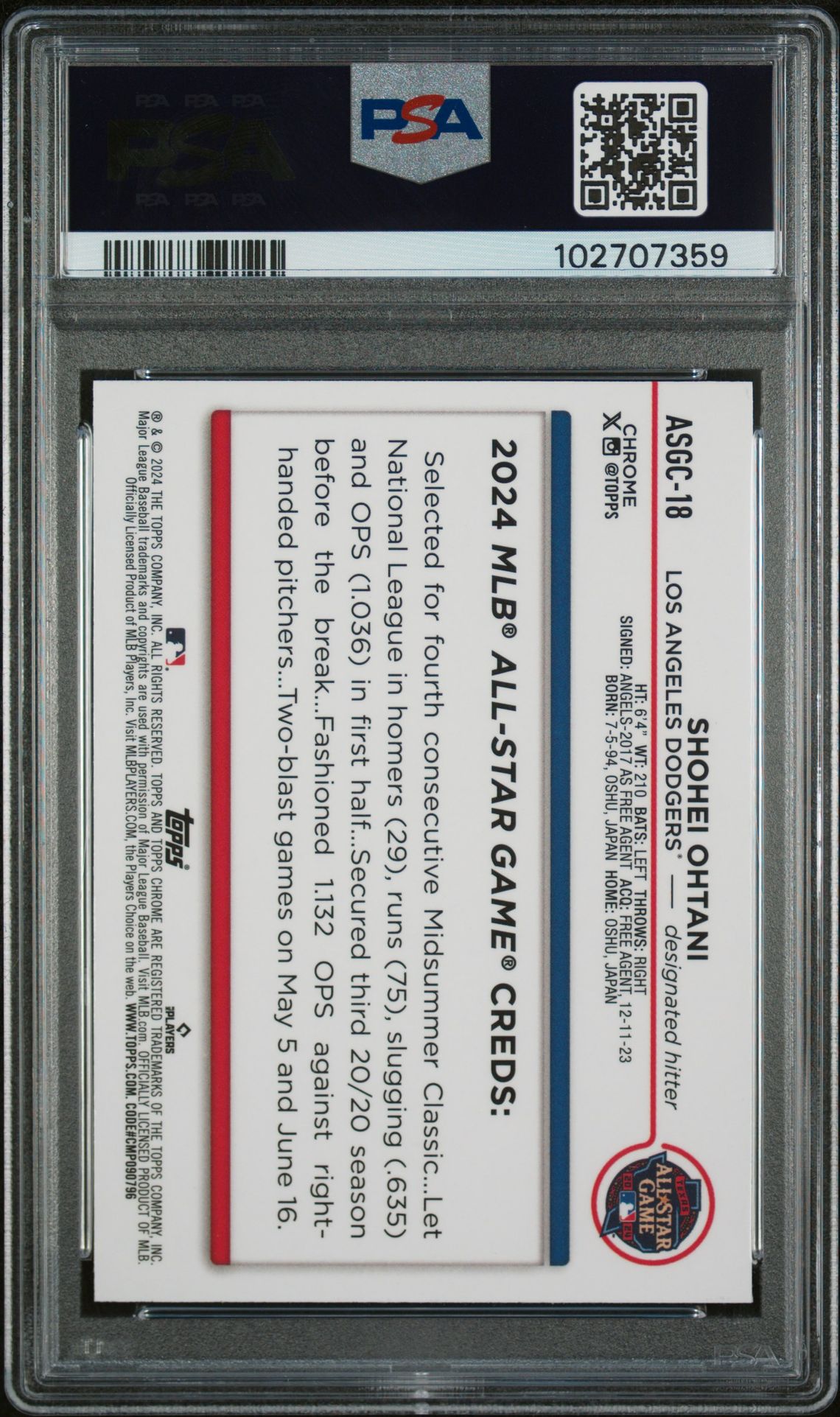2024 Topps Chrome UPD 18 2024 All-Star Game-Gold Ref /50