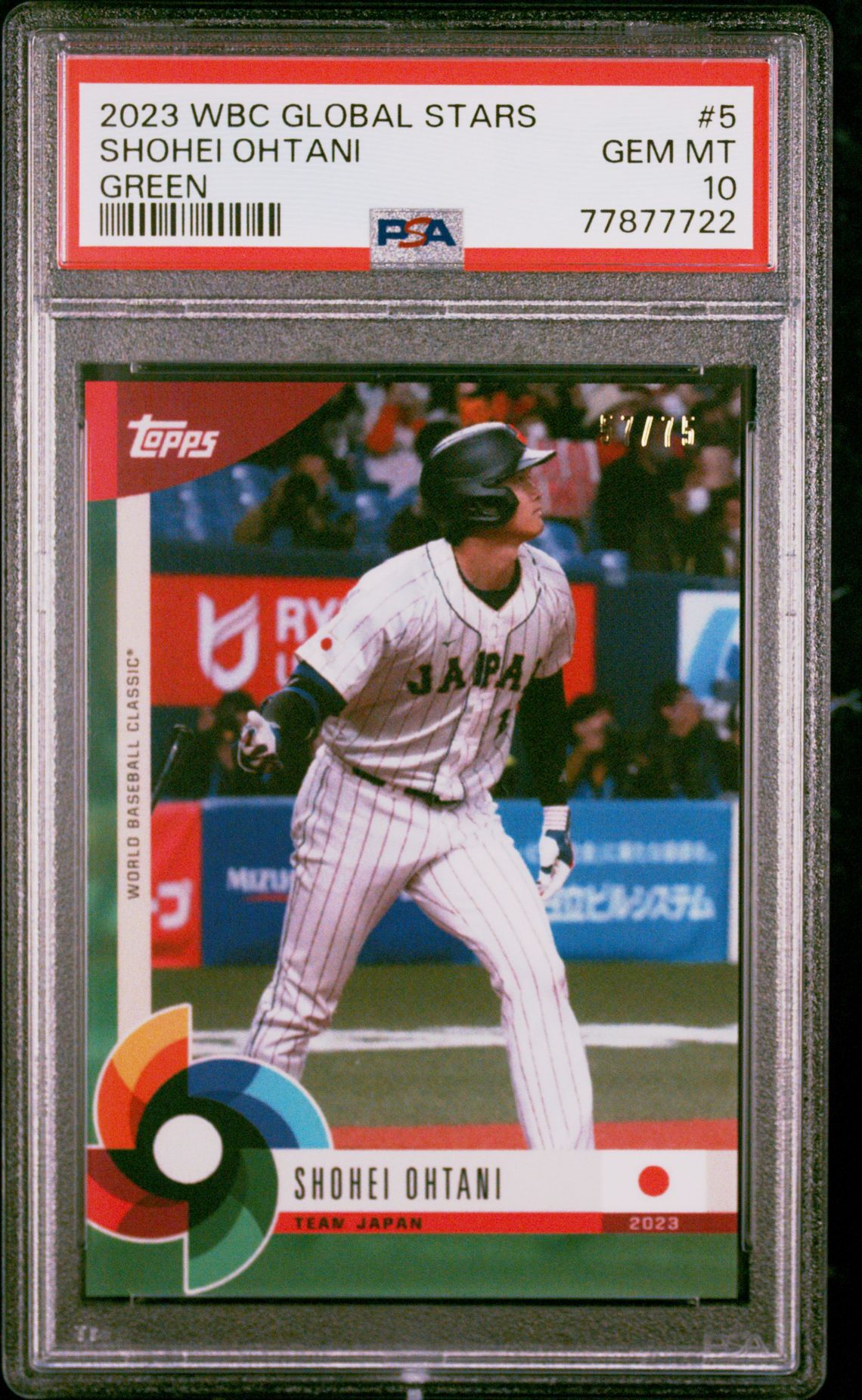 2023 Topps WBC Global Stars #5 Shohei Ohtani Green /75