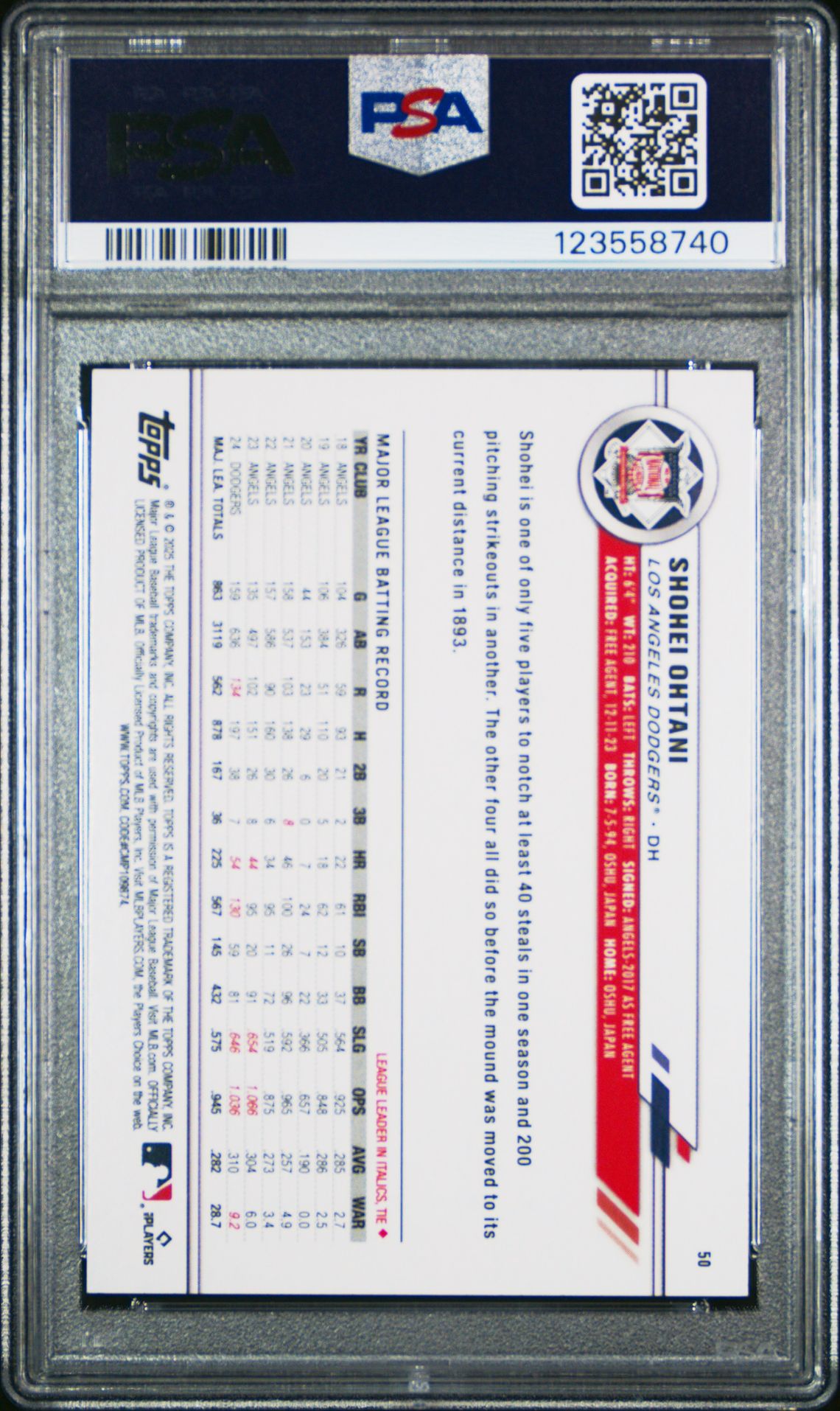 2025 Topps All-Star Game #50 Shohei Ohtani