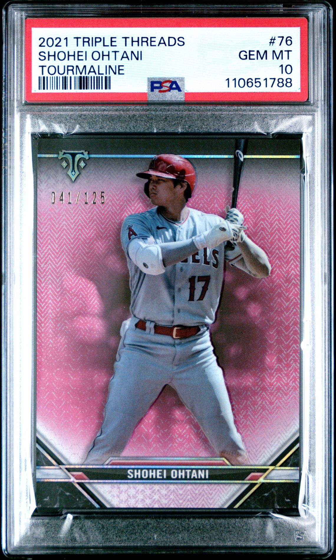 2021 Topps Triple Threads #76 Shohei Ohtani Tourmaline /125