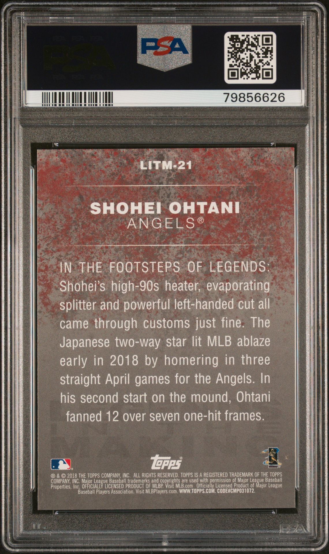 2018 Topps Update LITM-21 Legends in the Making - Blue