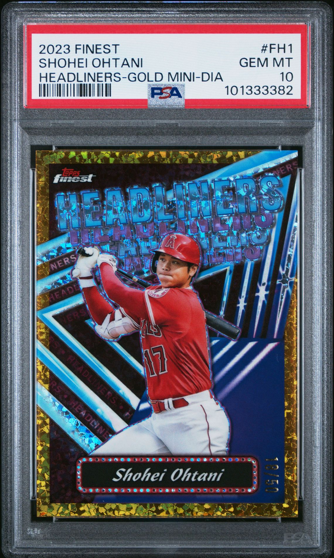 2023 Topps Finest FH1 Gold Mini-Diamond /50