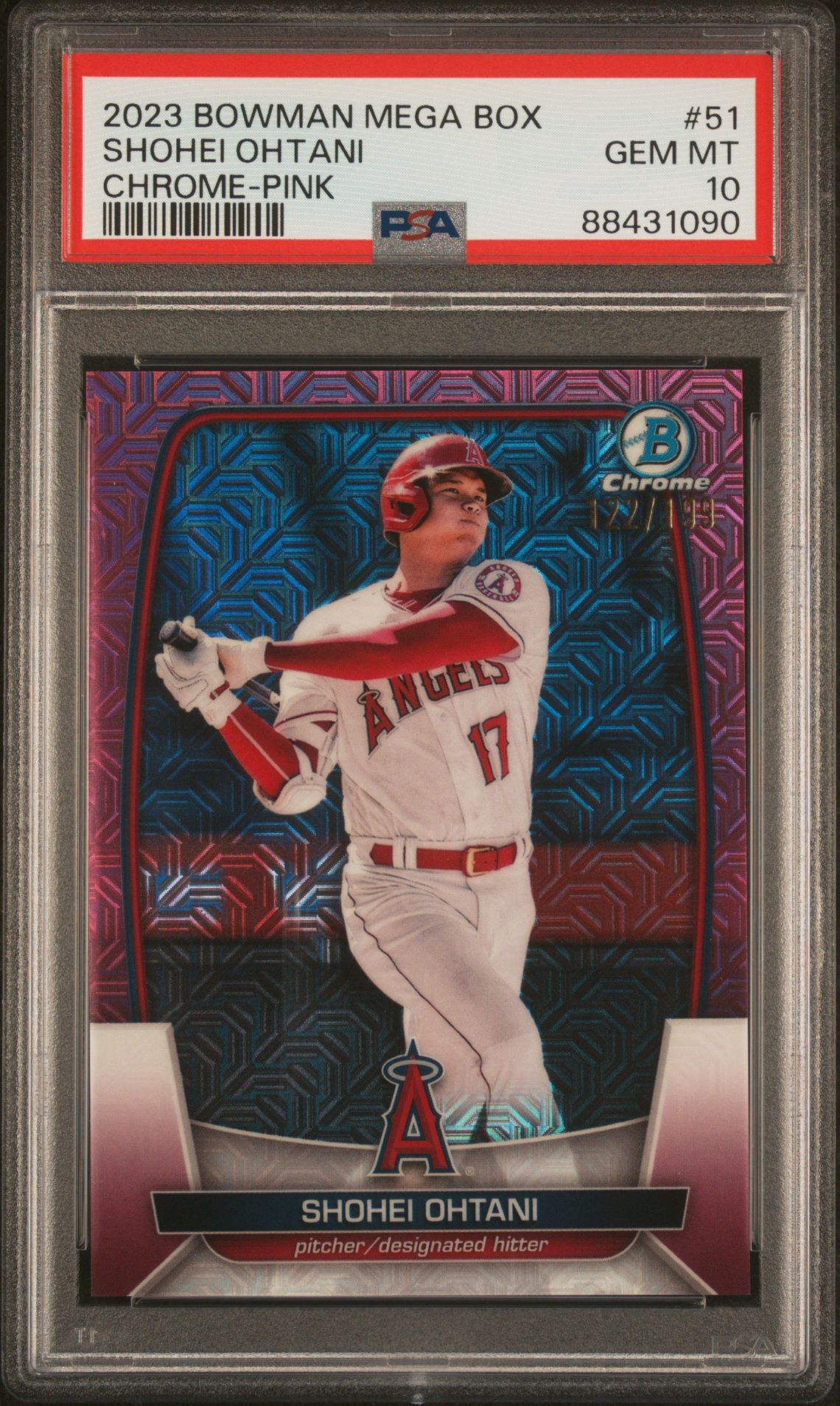 2023 Bowman Mega Box Chrome-Pink #51 /199