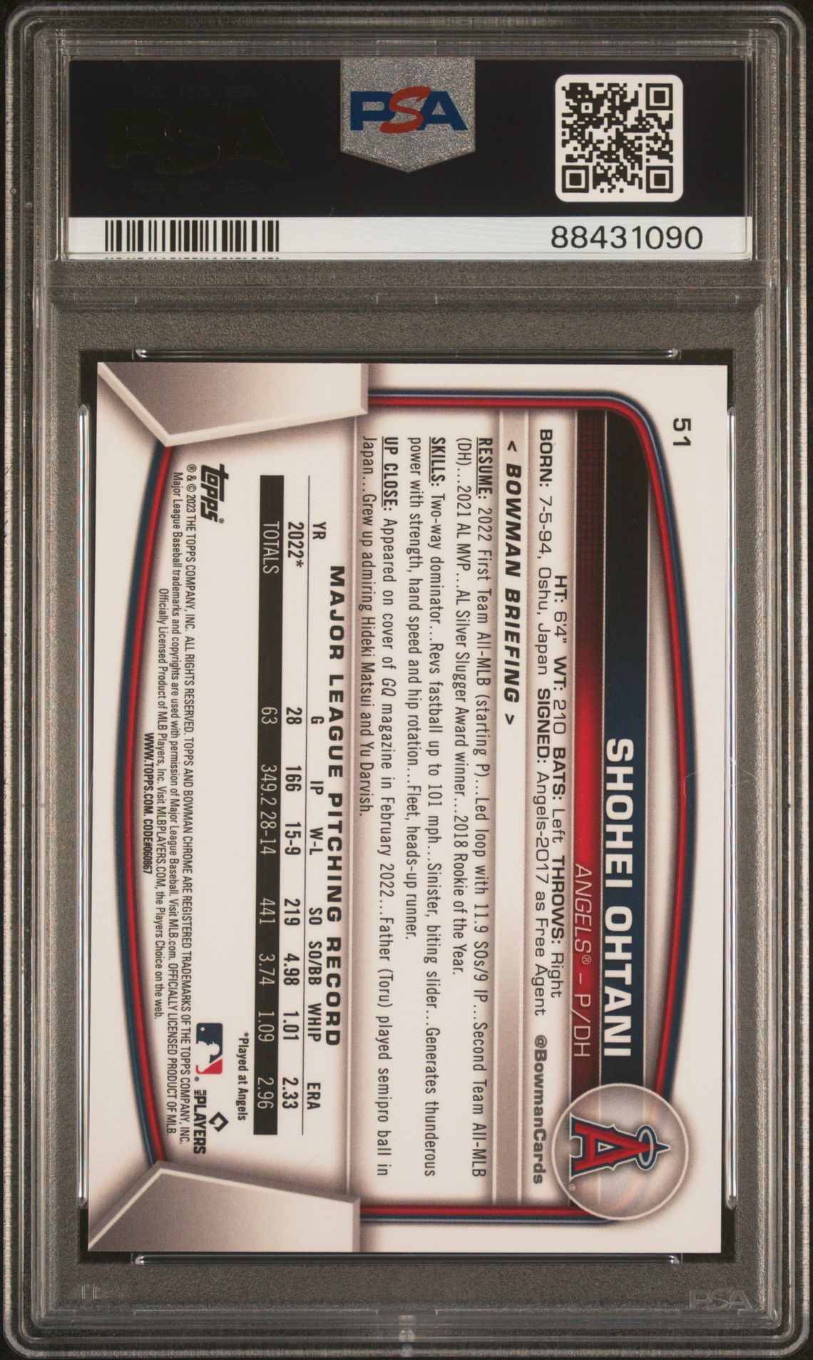 2023 Bowman Mega Box Chrome-Pink #51 /199