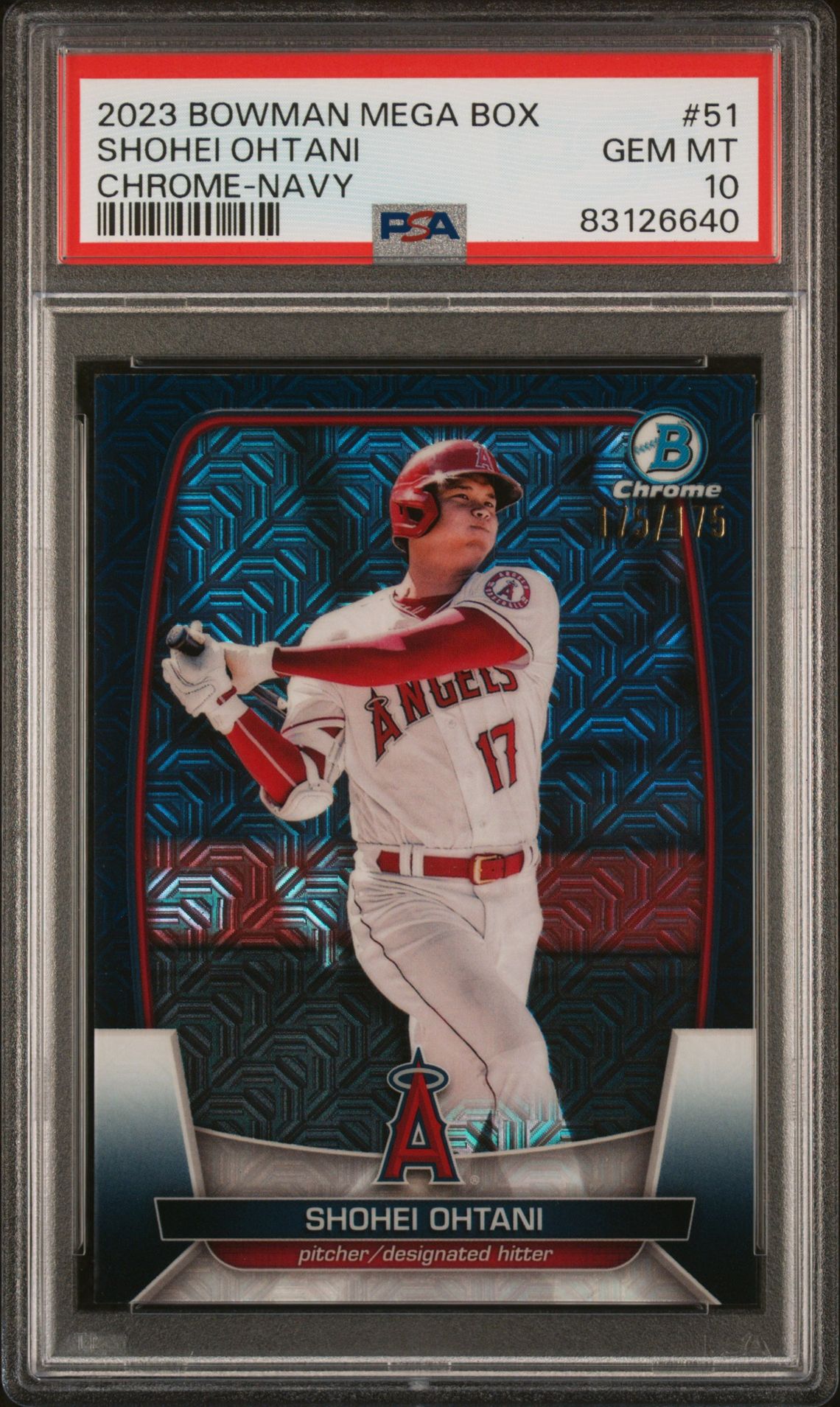 2023 Bowman Mega Box #51 Chrome-Navy /175