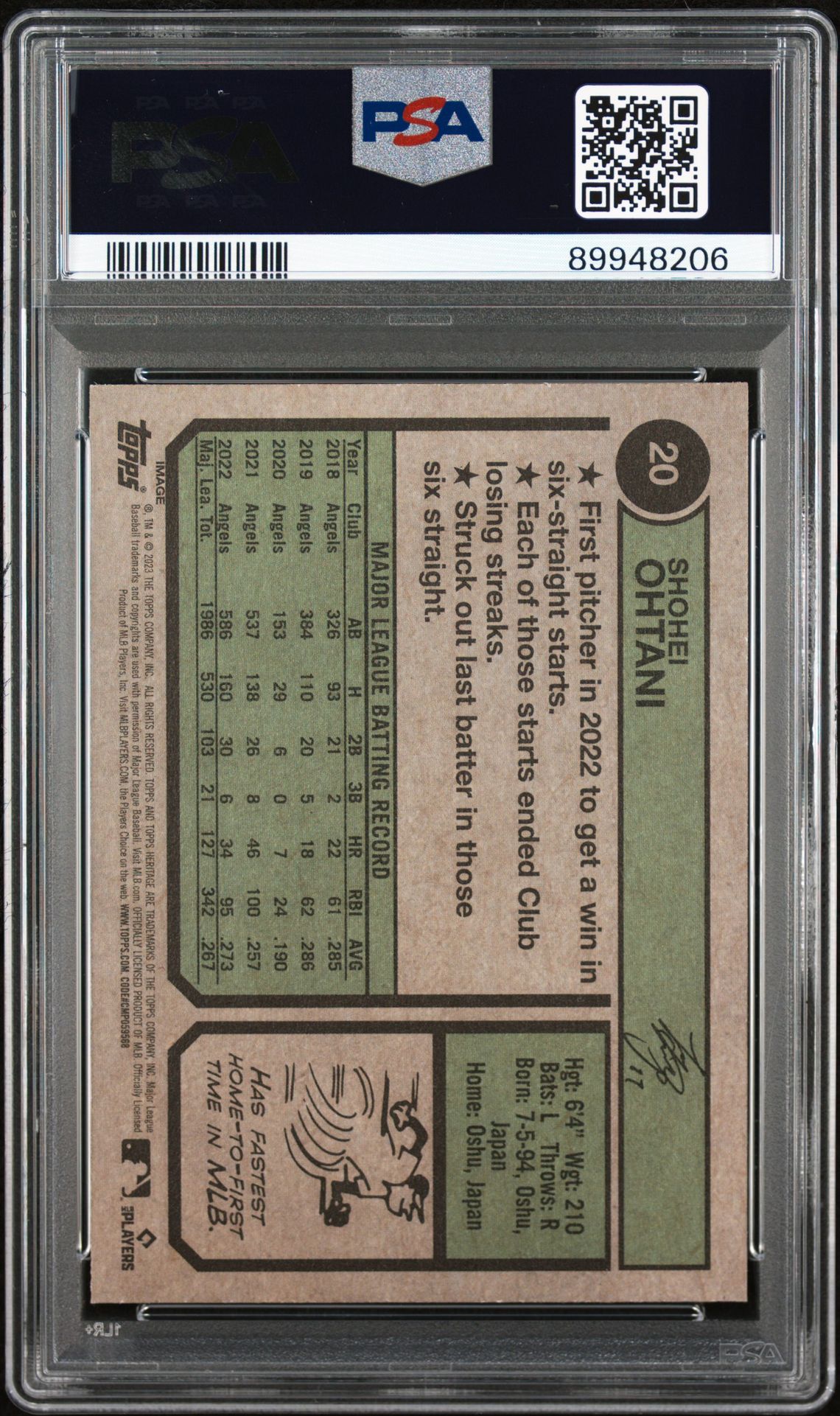 2023 Topps Heritage 20 Shohei Ohtani Image Variation