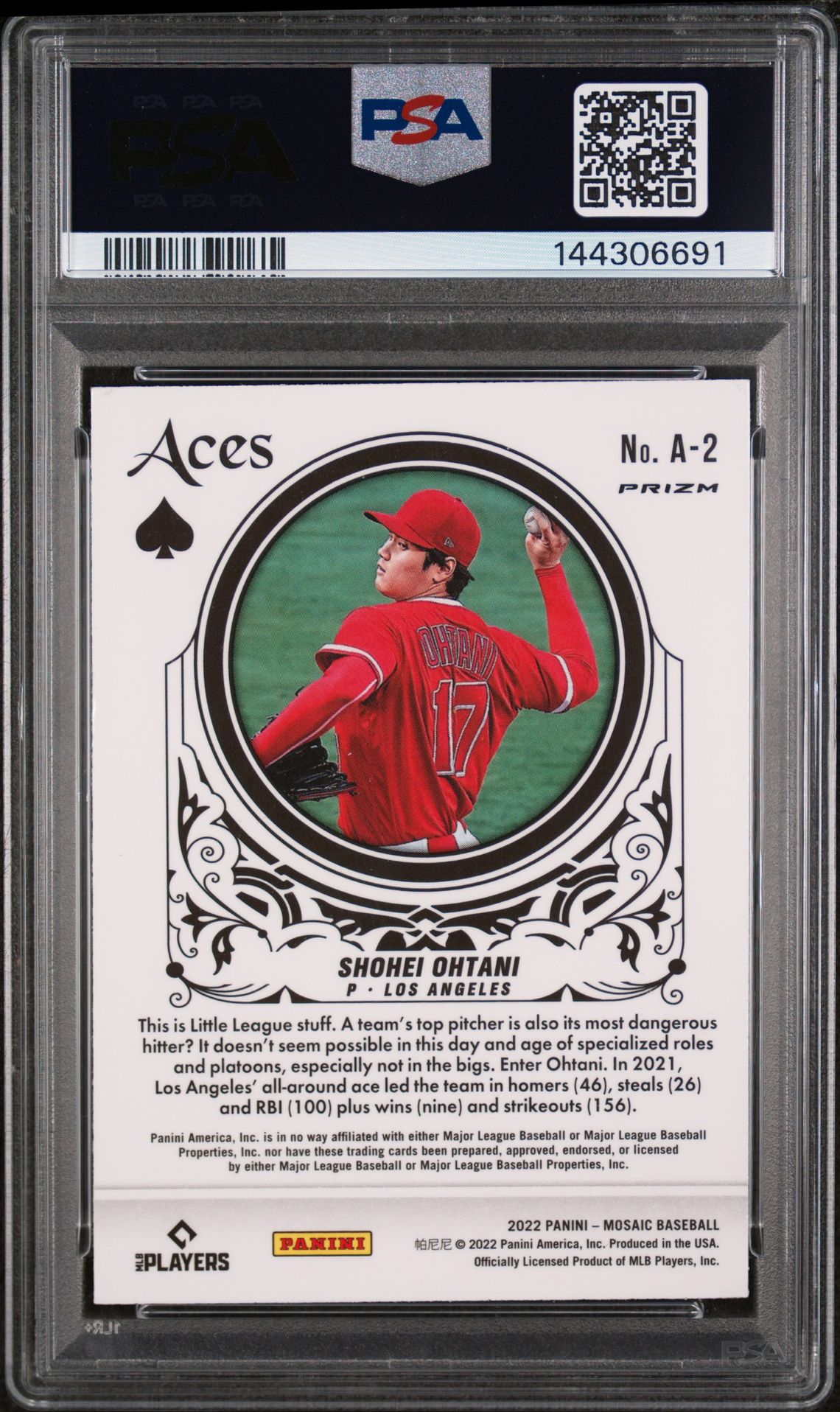 2022 Panini Mosaic A2 Aces-Green Mosaic